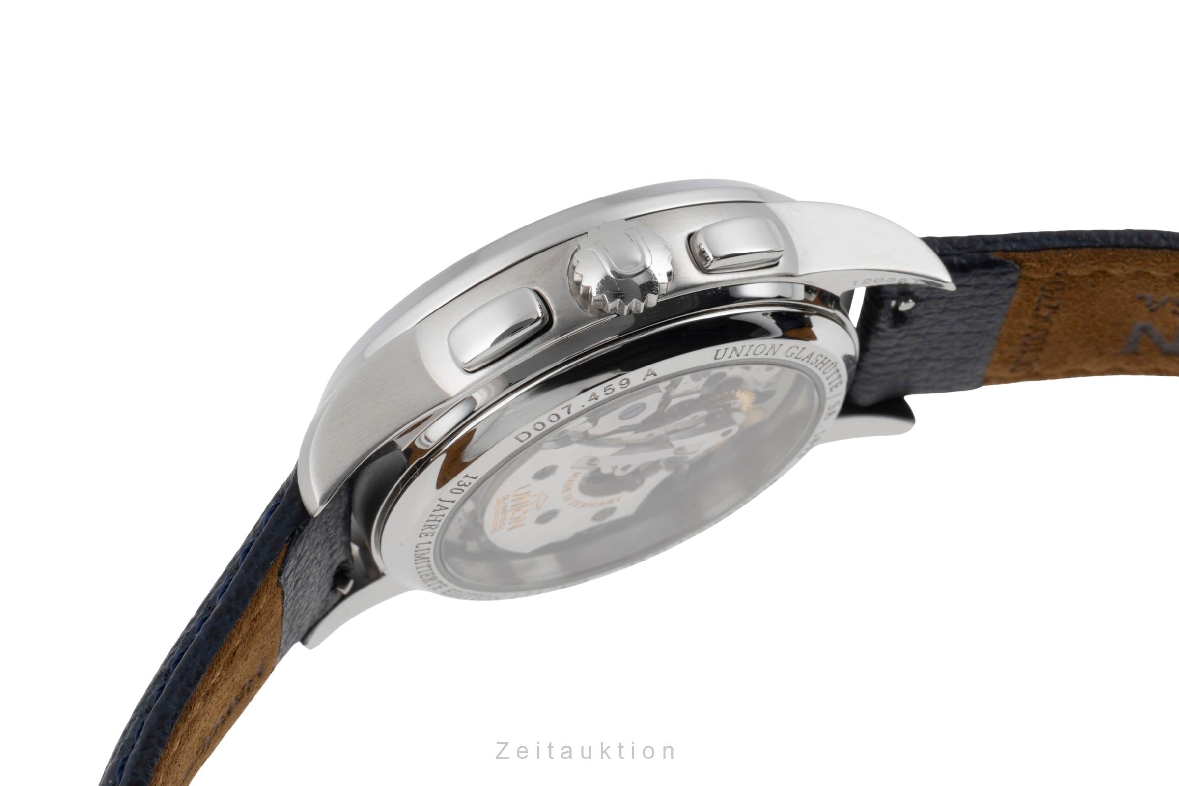 Union Glashütte 1893 chronograph steel manual winding men's watch D007.459.16.032.09 Limited  [2506831]