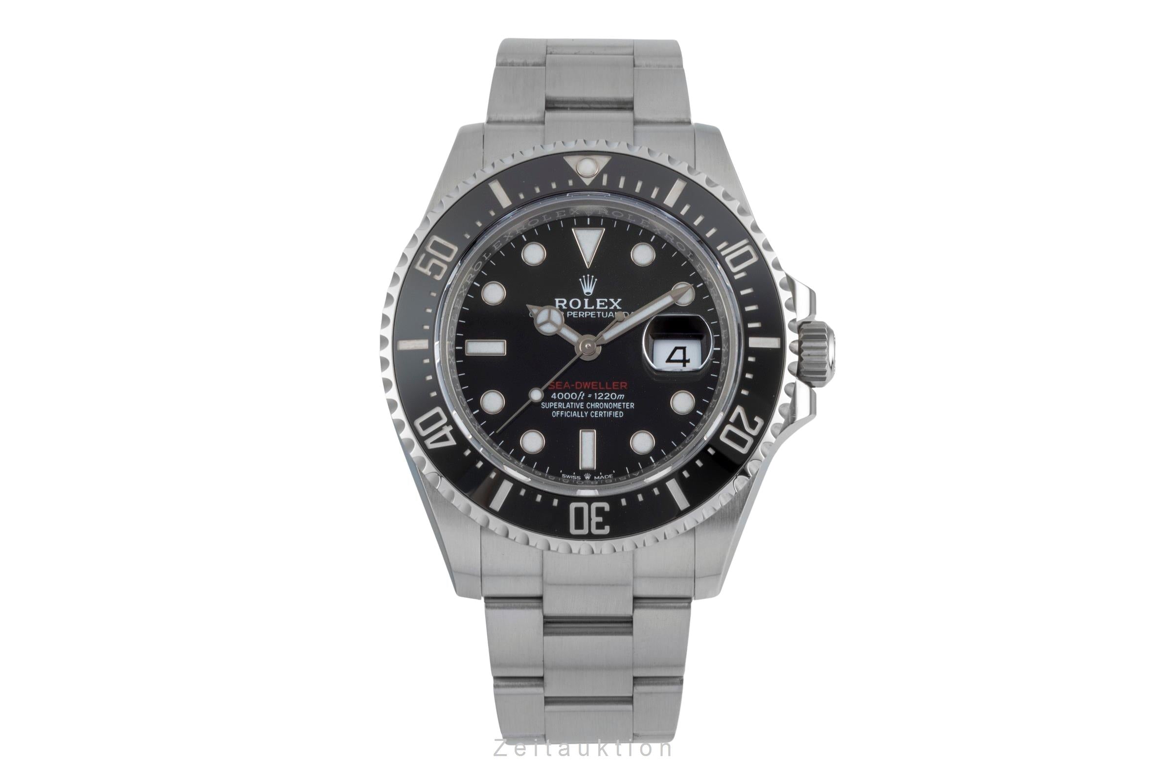 Rolex Sea-Dweller "Single Red" Stahl Herrenuhr Ref. 126600 Box & Papiere 2019 [2506834]
