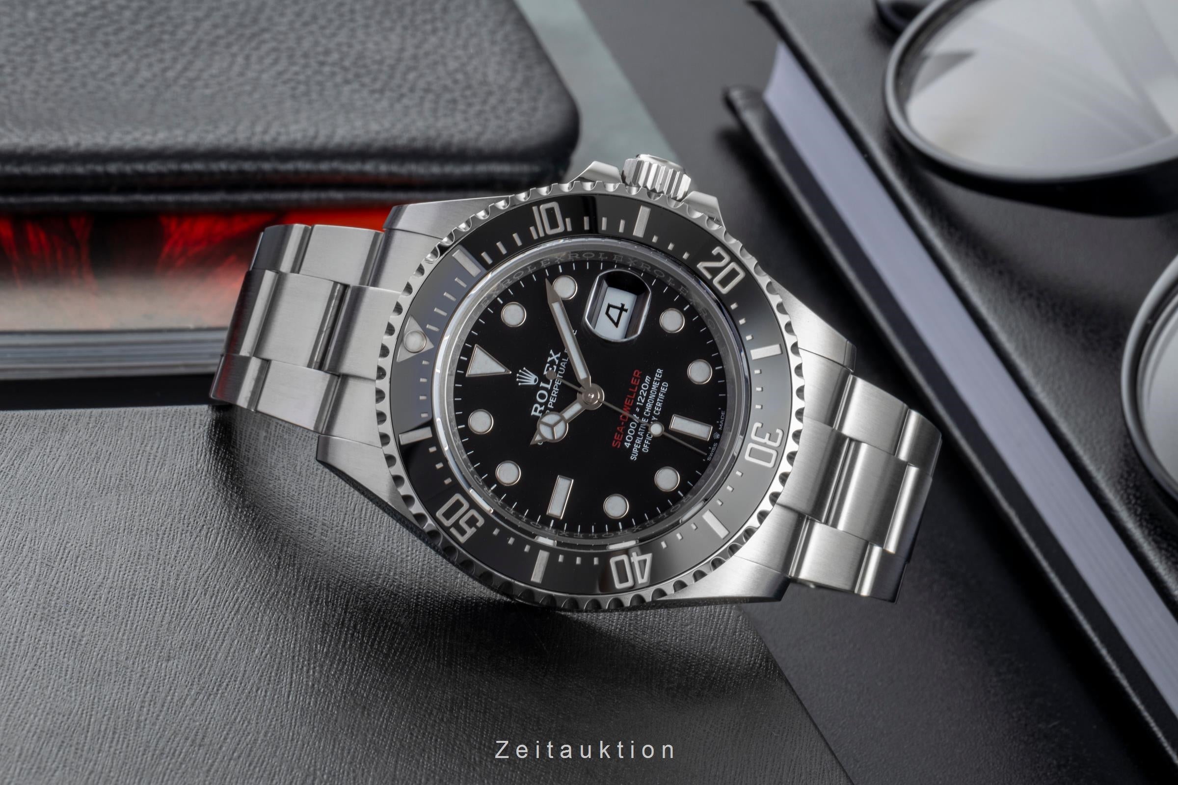 Rolex Sea-Dweller "Single Red" Stahl Herrenuhr Ref. 126600 Box & Papiere 2019 [2506834]