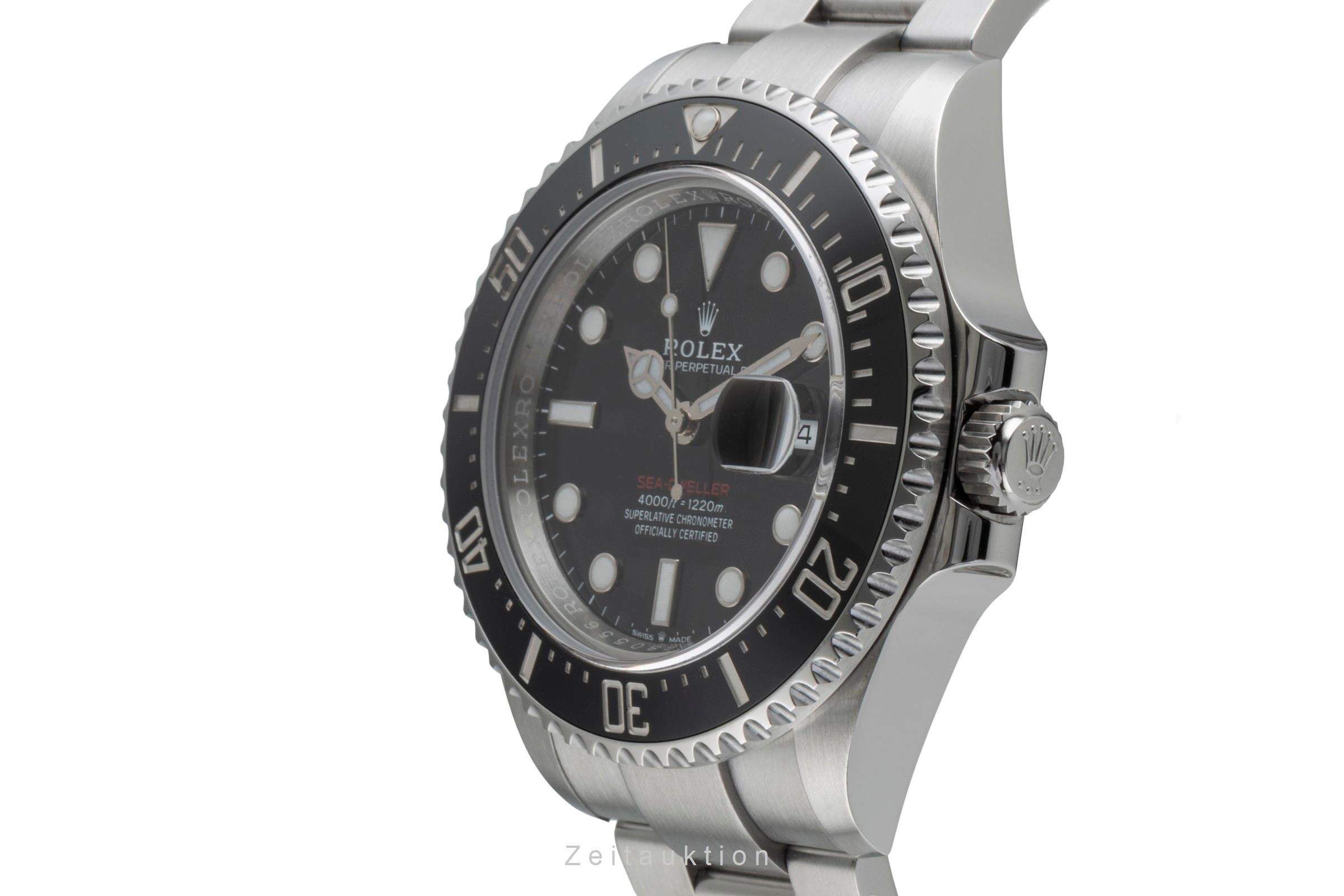 Rolex Sea-Dweller "Single Red" Stahl Herrenuhr Ref. 126600 Box & Papiere 2019 [2506834]