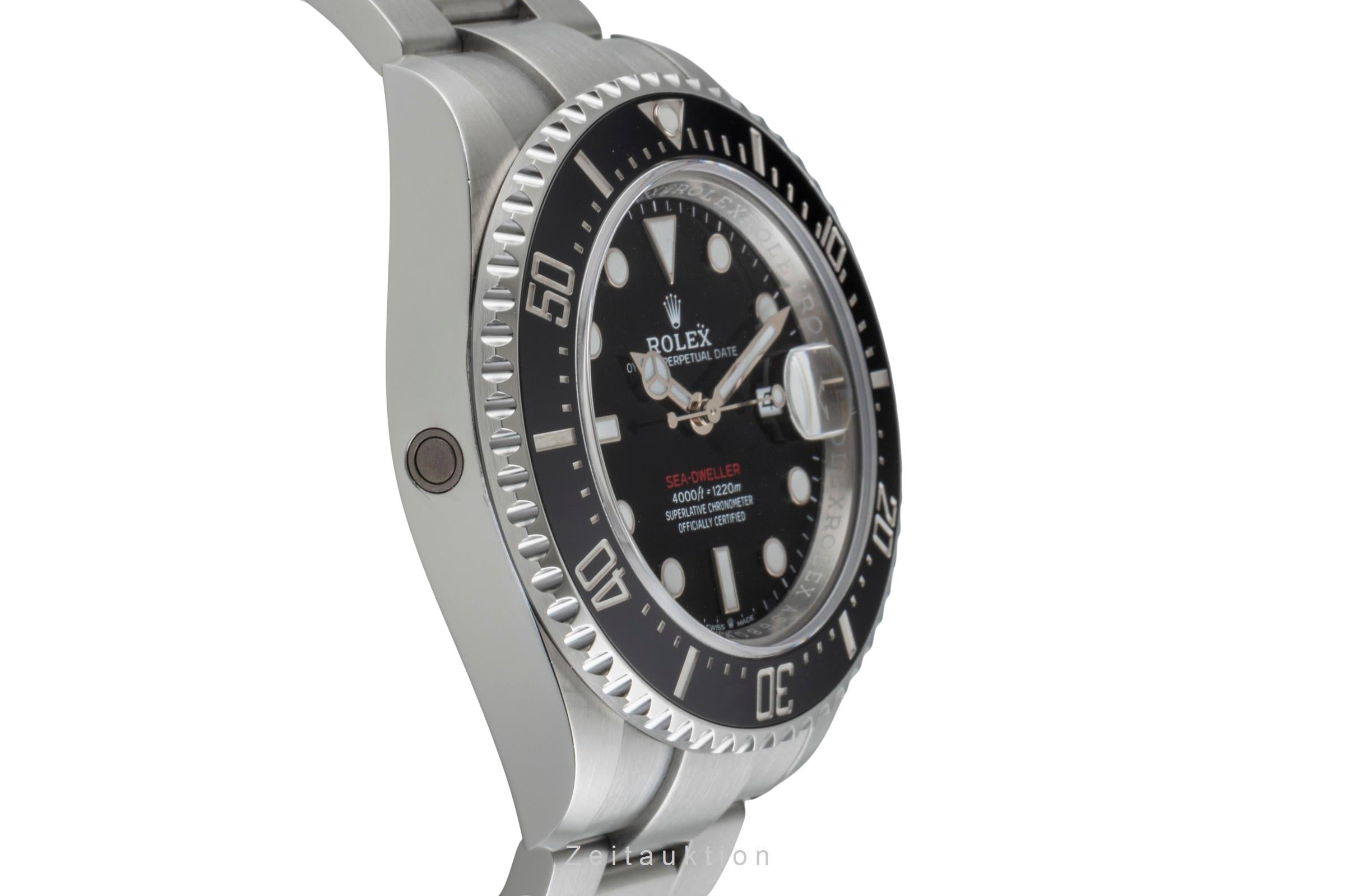 Rolex Sea-Dweller "Single Red" Stahl Herrenuhr Ref. 126600 Box & Papiere 2019 [2506834]
