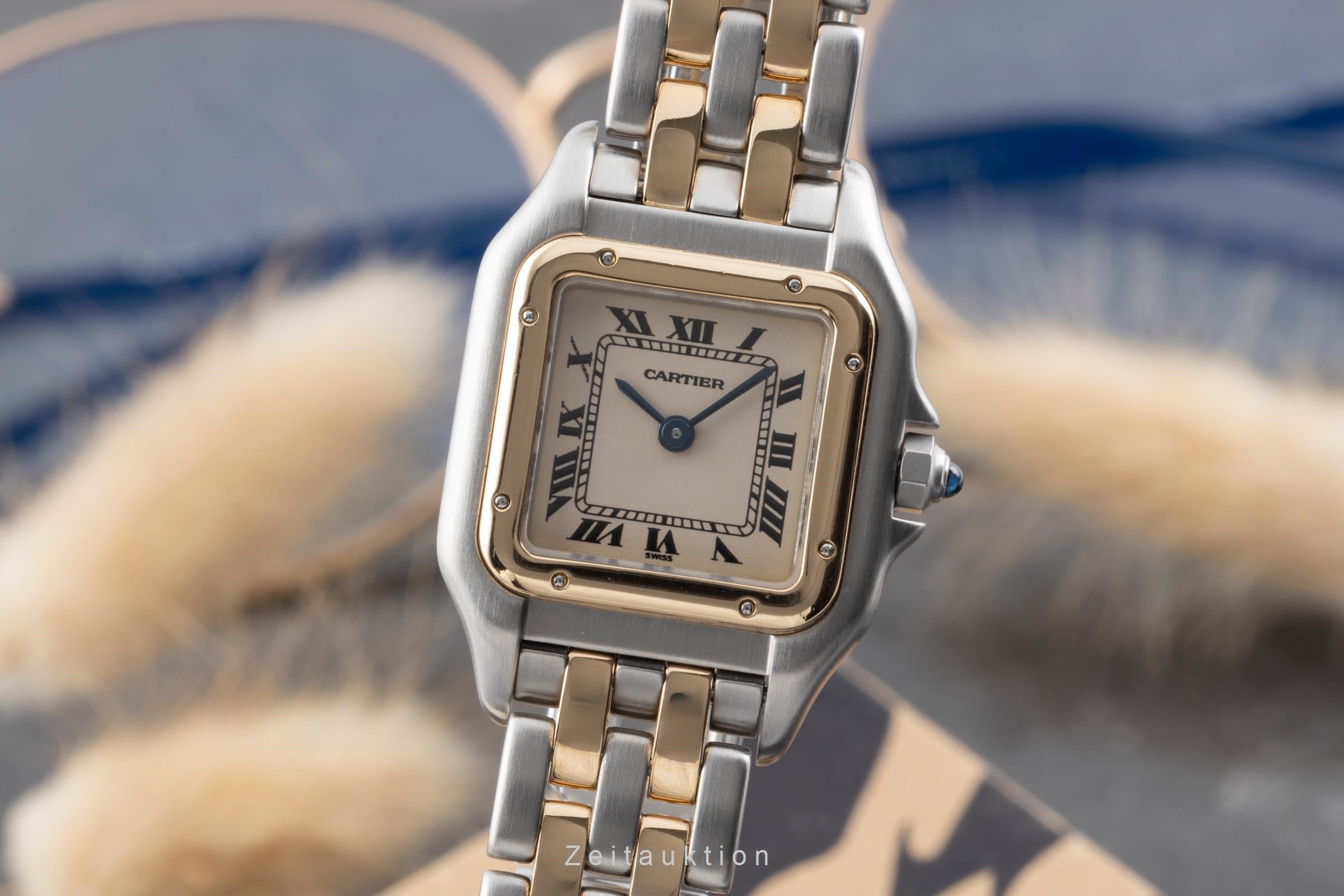 Cartier Panthere acier / or  quartz montre pour femmes W25029B6  [2506836]