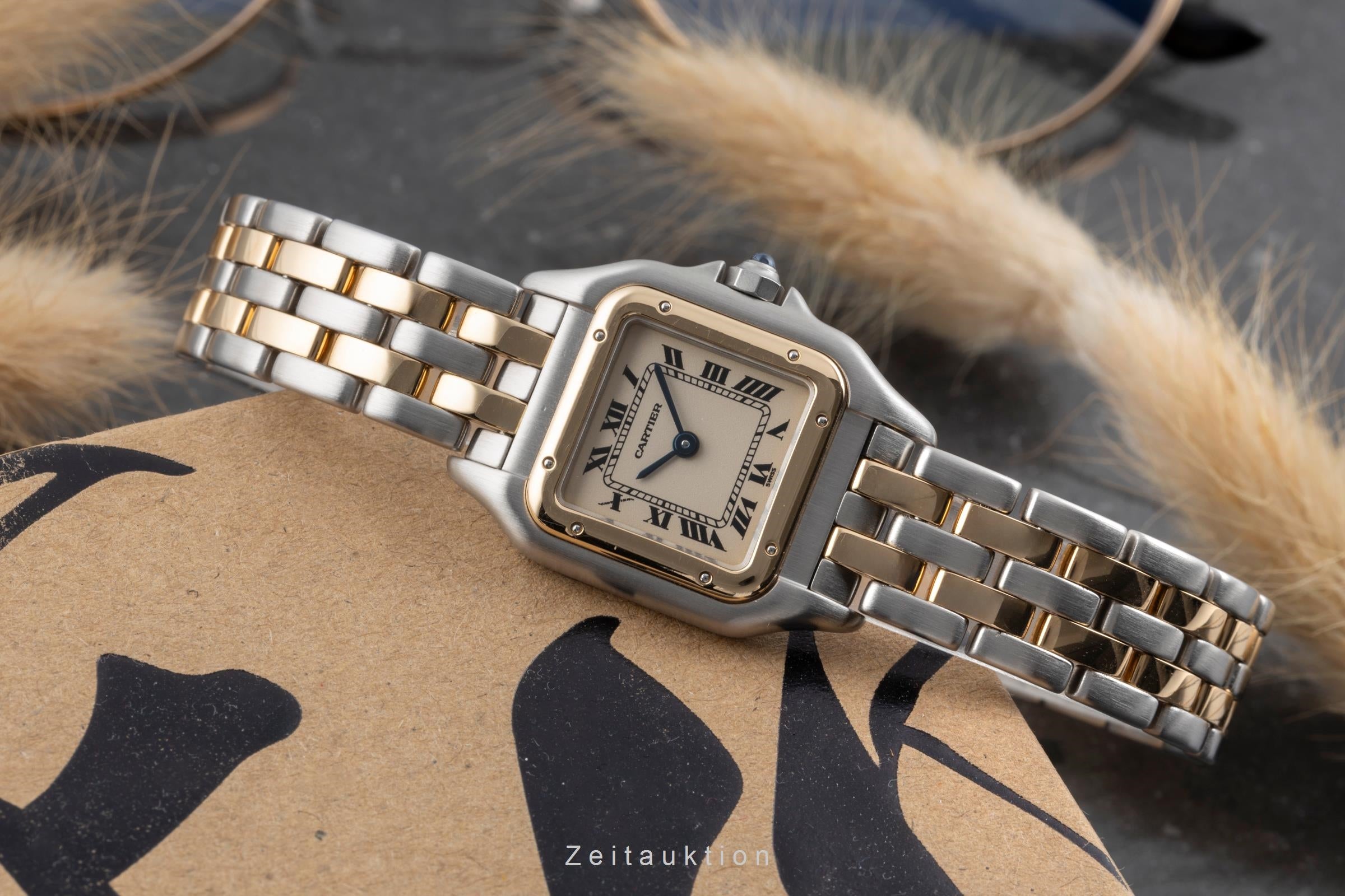 Cartier Panthere acier / or  quartz montre pour femmes W25029B6  [2506836]