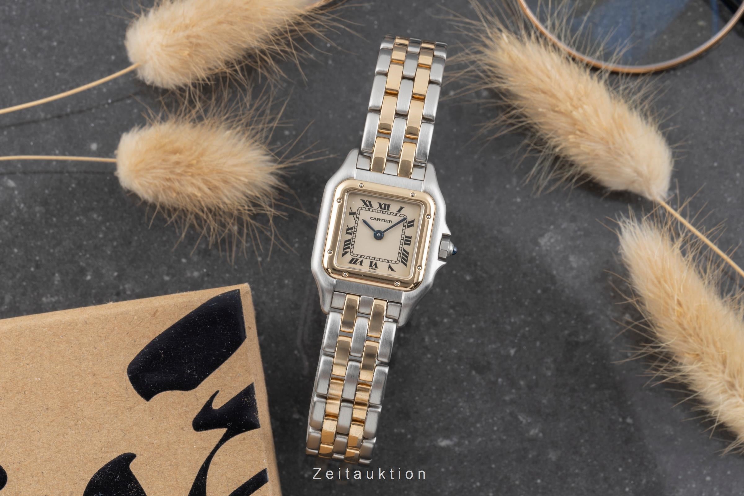 Cartier Panthere acier / or  quartz montre pour femmes W25029B6  [2506836]