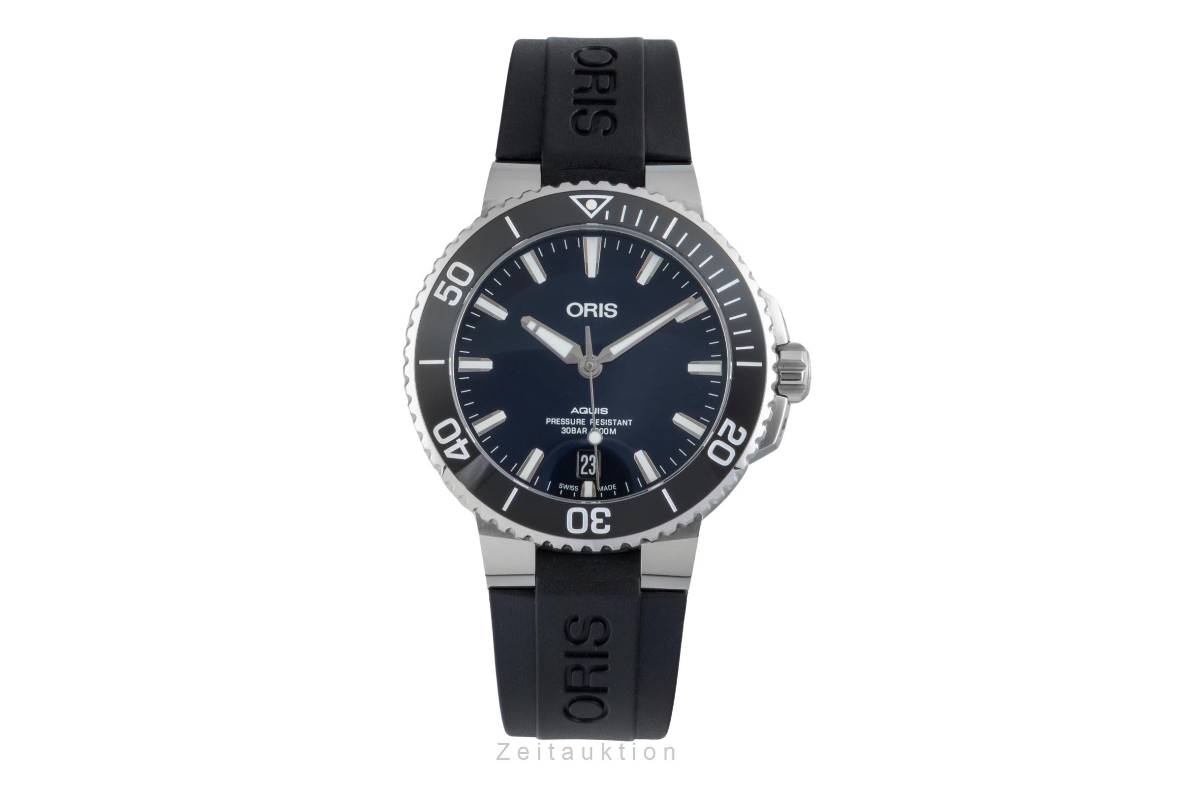 Oris Aquis Date Stahl Automatik Herrenuhr Ref. 01 733 7732 4135 Box & Papiere  [2506850]