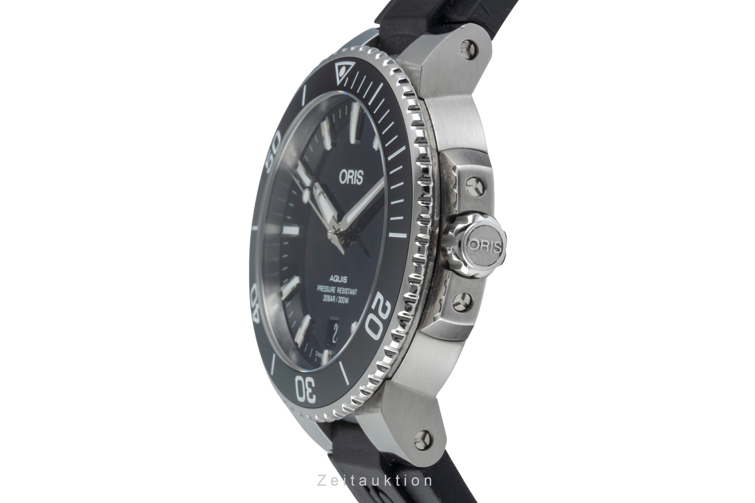 Oris Aquis Date Stahl Automatik Herrenuhr Ref. 01 733 7732 4135 Box & Papiere  [2506850]