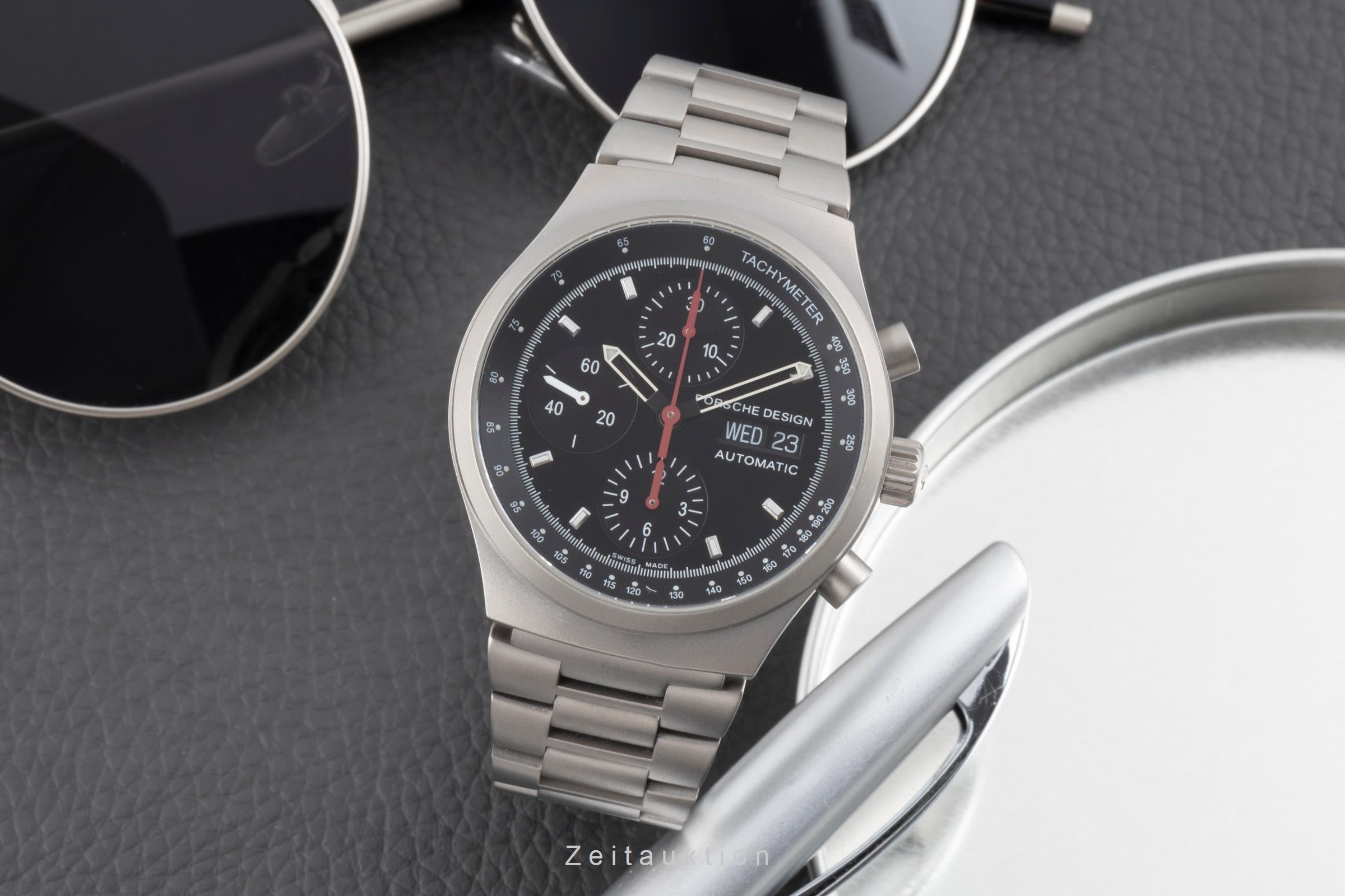 Porsche Design by Eterna chronograph titanium automatic men's watch 674.6625.10  [2506851]