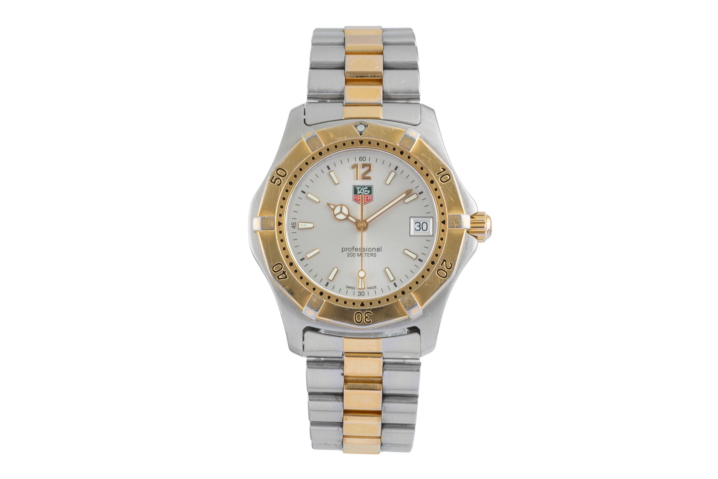 Tag Heuer Professional acier / doré quartz montre pour hommes WK1120-0  [2506859]