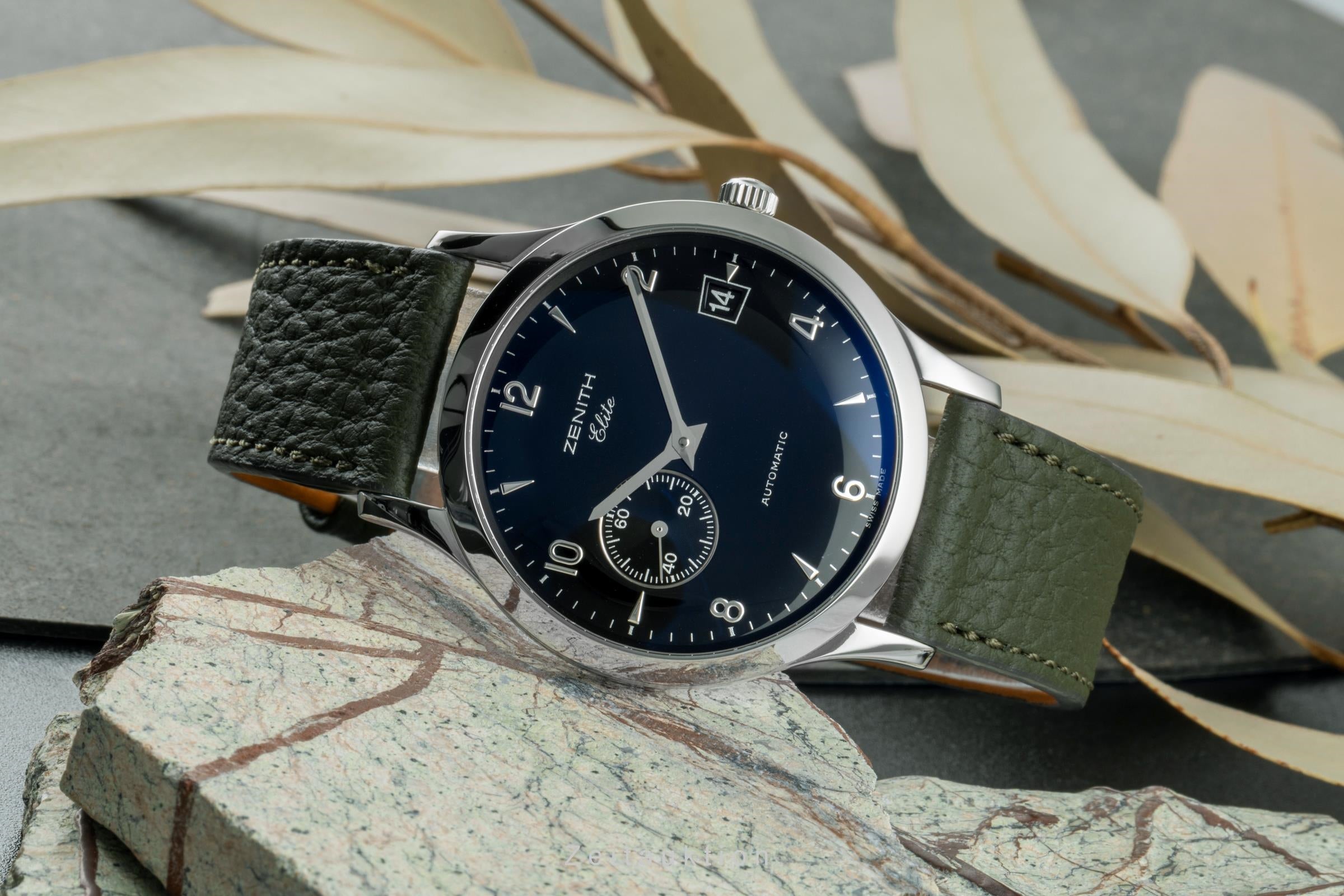 Zenith Elite Stahl Automatik Herrenuhr Ref. 01 0125 680  [2506862]