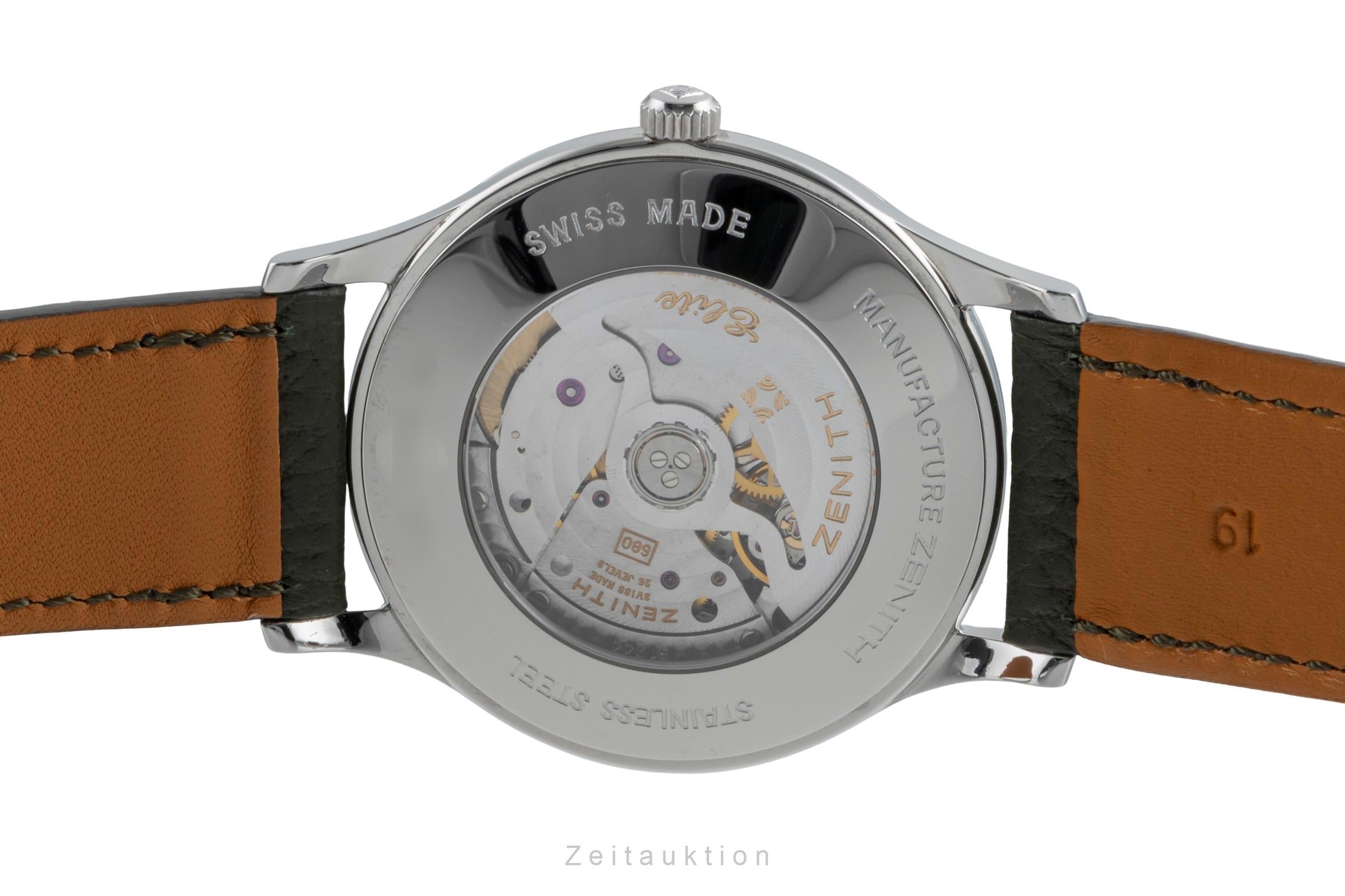 Zenith Elite Stahl Automatik Herrenuhr Ref. 01 0125 680  [2506862]