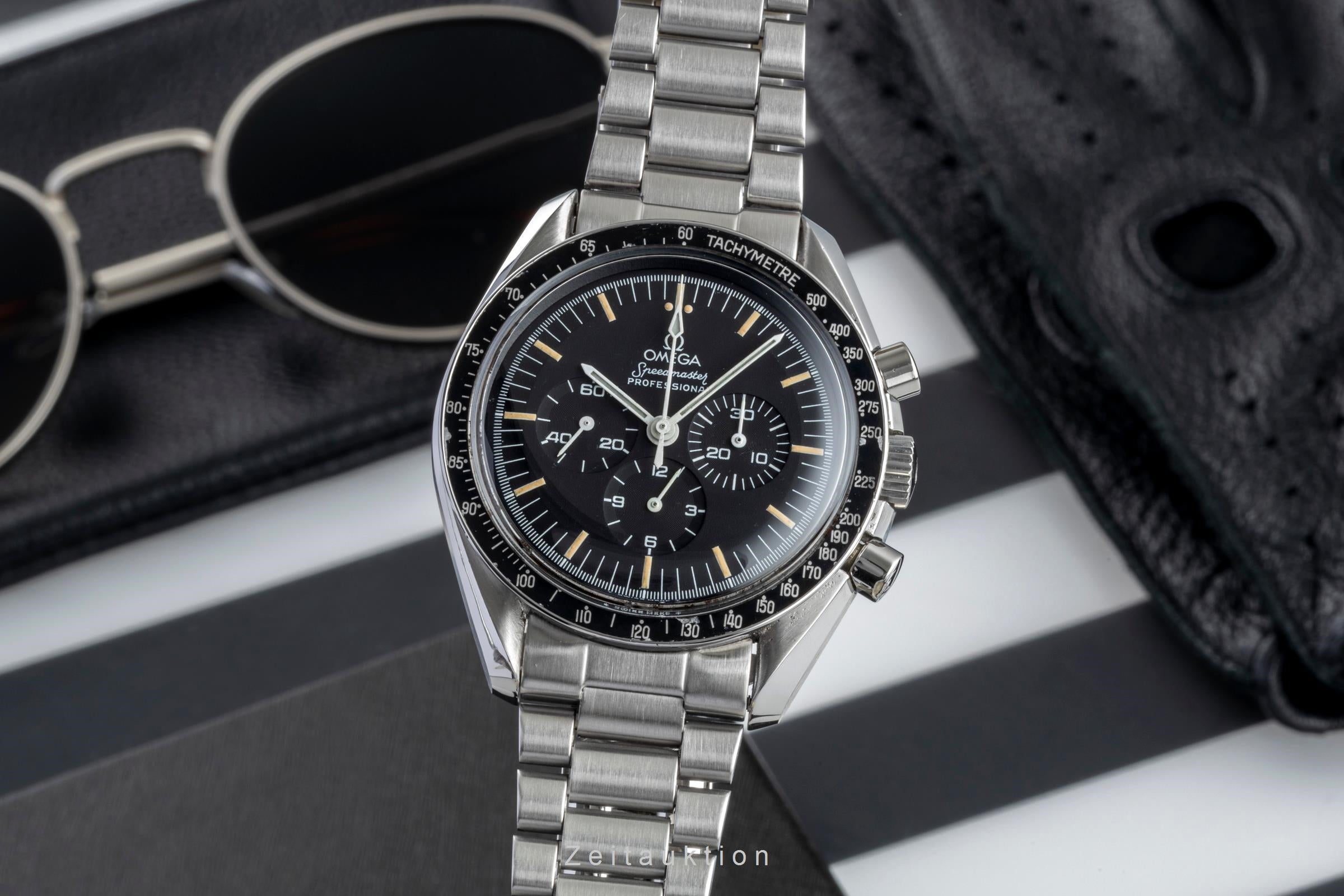 Omega Speedmaster Moonwatch Chronograph Stahl Handaufzug Ref. 3590.50.00 B&P [2506864]