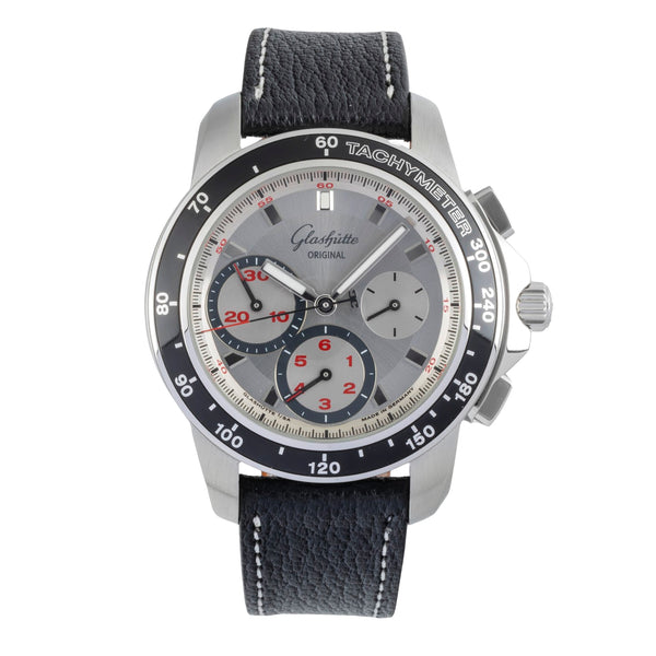 Glashütte Sport Evolution Chronograph Stahl Automatik Ref. 39-31-43-03 B&P 2010 [2506871]