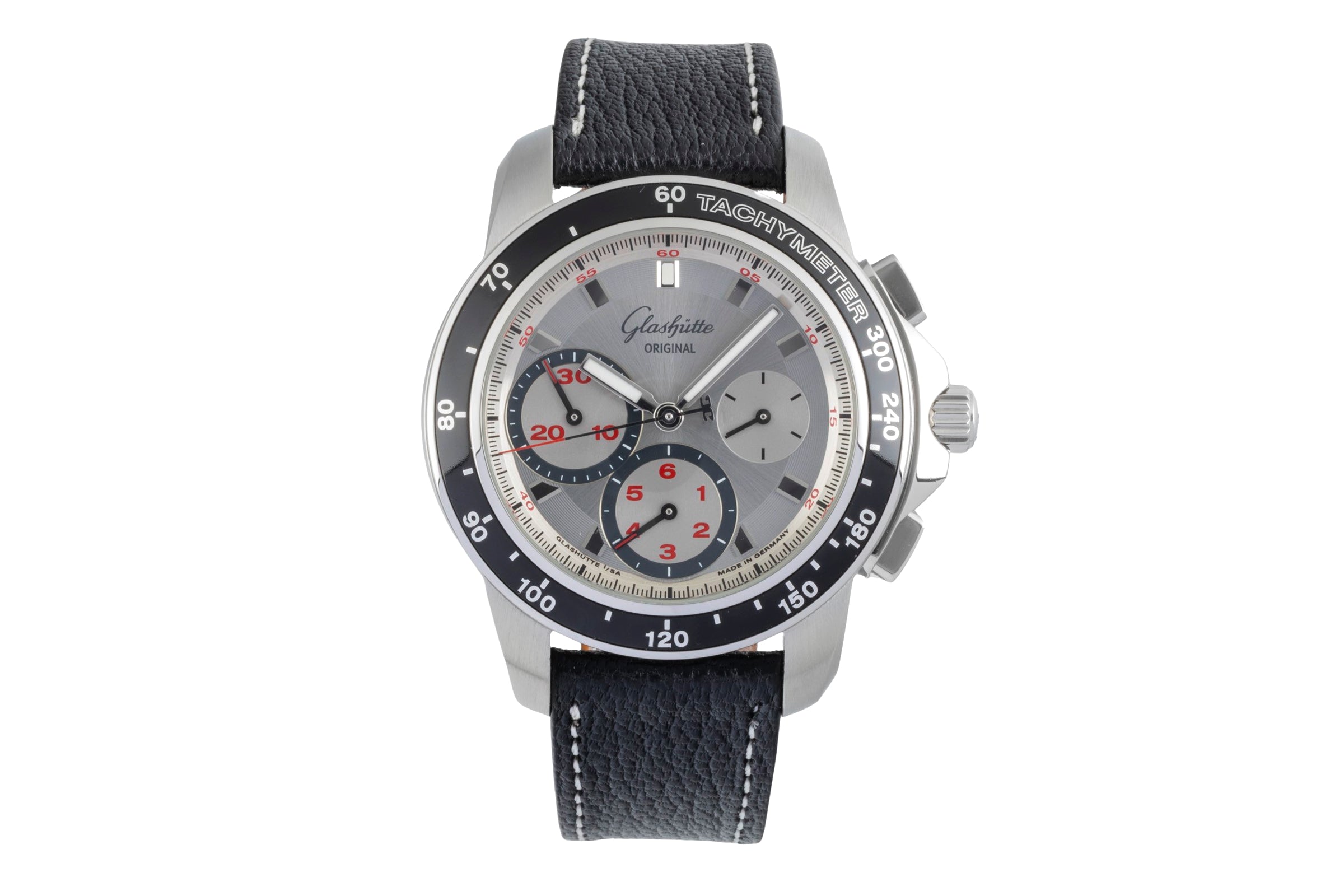 Glashütte Sport Evolution Chronograph Stahl Automatik Ref. 39-31-43-03 B&P 2010 [2506871]
