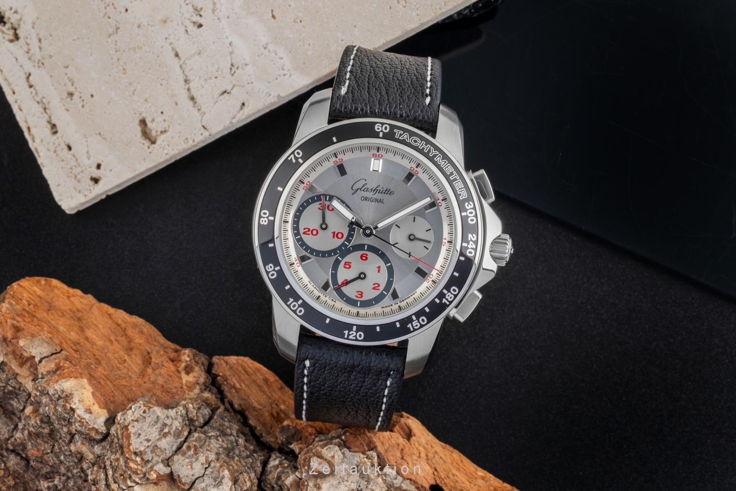 Glashütte Sport Evolution Chronograph Stahl Automatik Ref. 39-31-43-03 B&P 2010 [2506871]