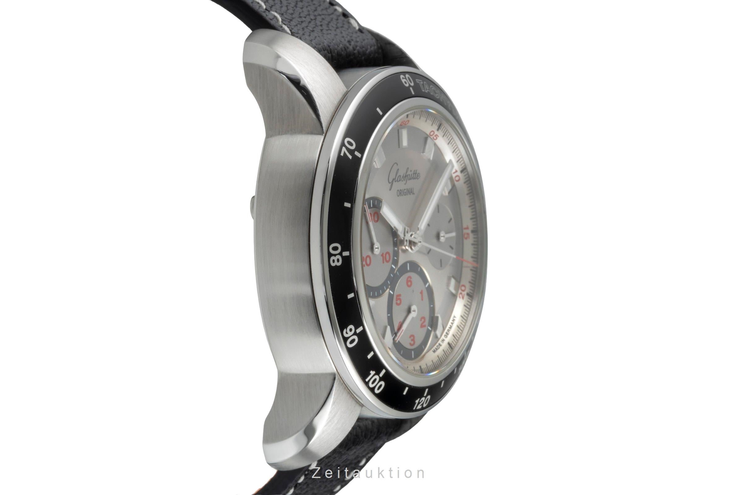 Glashütte Sport Evolution Chronograph Stahl Automatik Ref. 39-31-43-03 B&P 2010 [2506871]