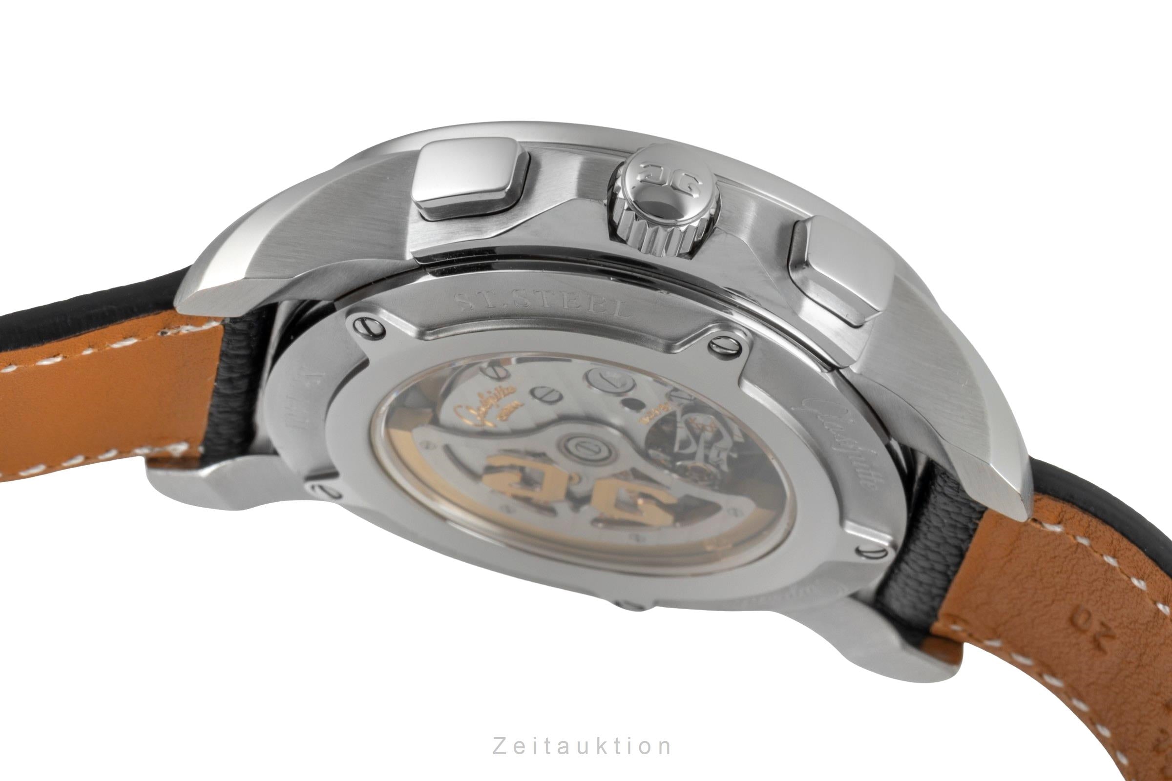 Glashütte Sport Evolution Chronograph Stahl Automatik Ref. 39-31-43-03 B&P 2010 [2506871]