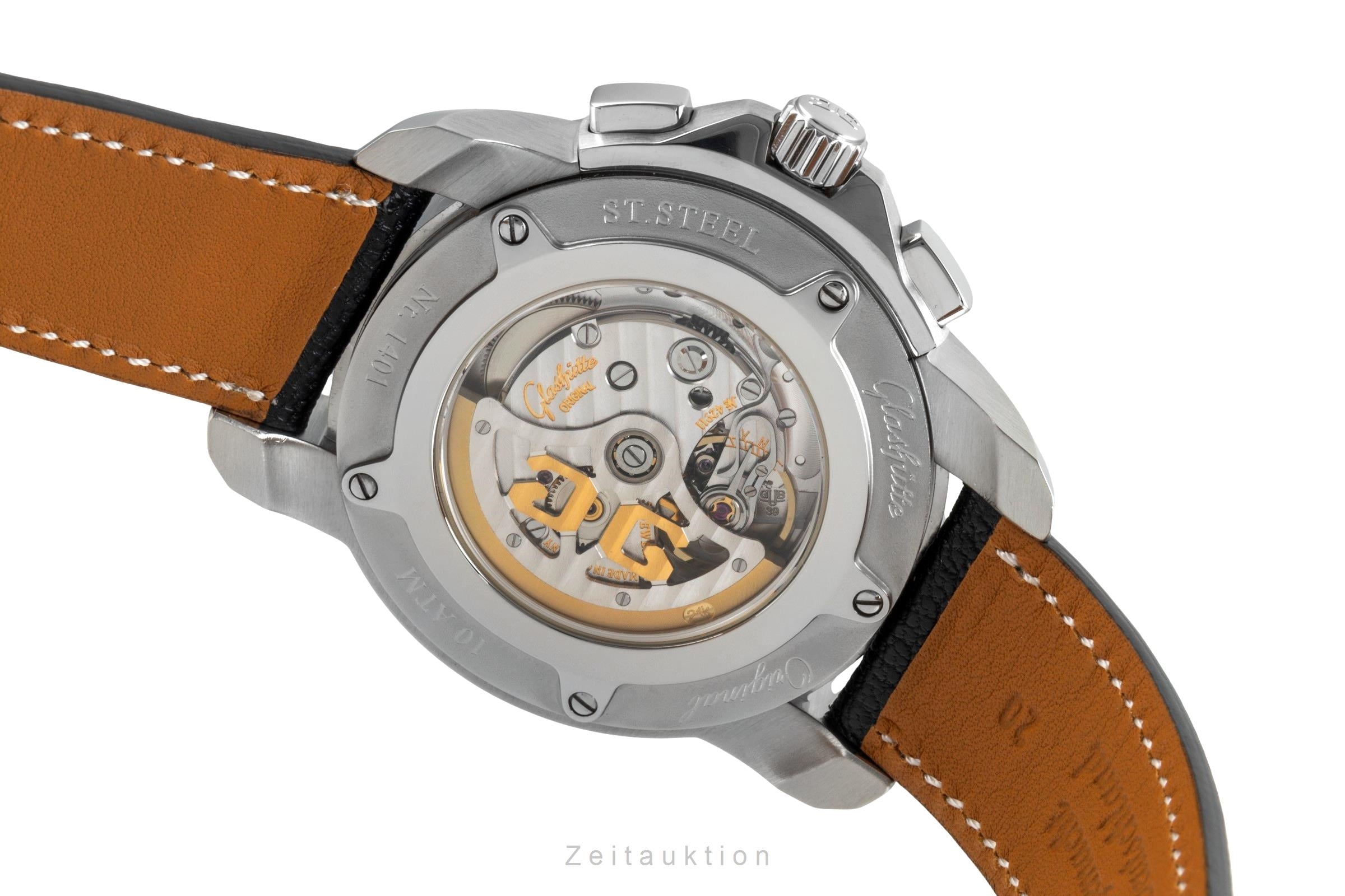 Glashütte Sport Evolution Chronograph Stahl Automatik Ref. 39-31-43-03 B&P 2010 [2506871]