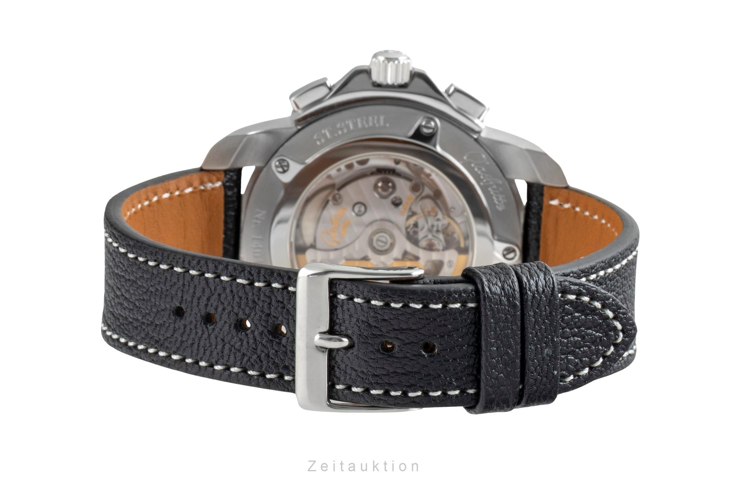 Glashütte Sport Evolution Chronograph Stahl Automatik Ref. 39-31-43-03 B&P 2010 [2506871]