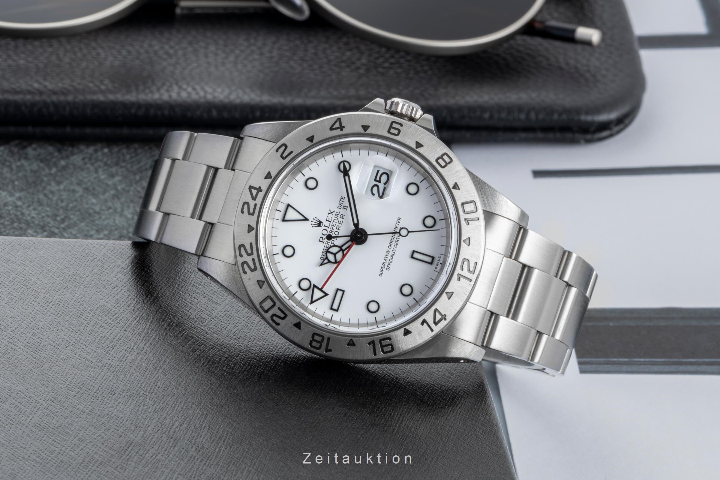 Rolex Explorer II steel automatic men's watch 16570  [2506885]