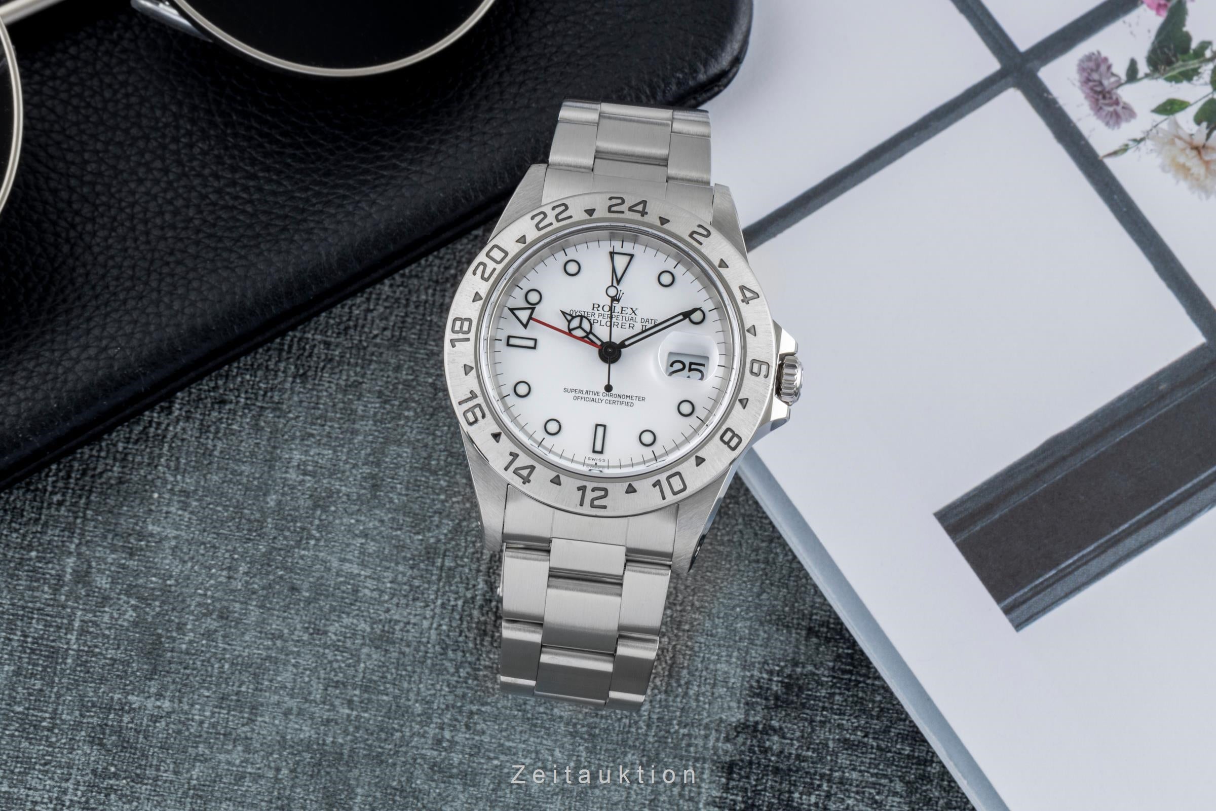 Rolex Explorer II steel automatic men's watch 16570  [2506885]