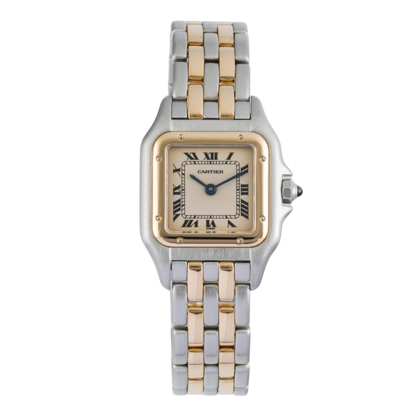 Cartier Panthere steel / gold quartz women's watch W25029B6  [2506887]