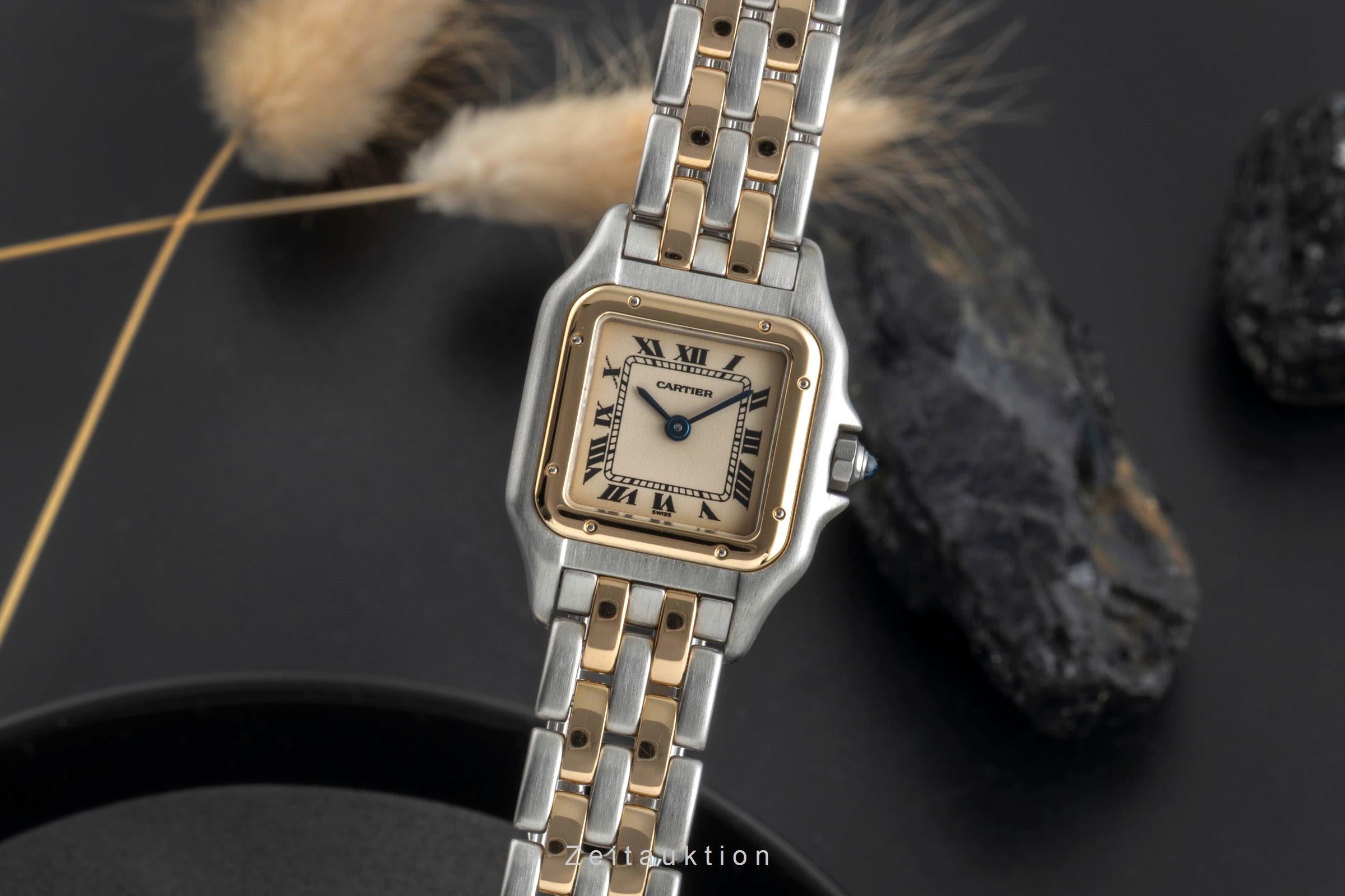 Cartier Panthere steel / gold quartz women's watch W25029B6  [2506887]