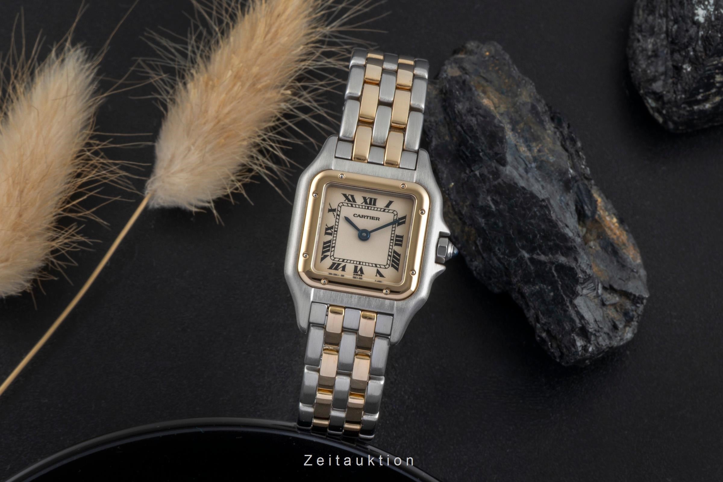 Cartier Panthere steel / gold quartz women's watch W25029B6  [2506887]