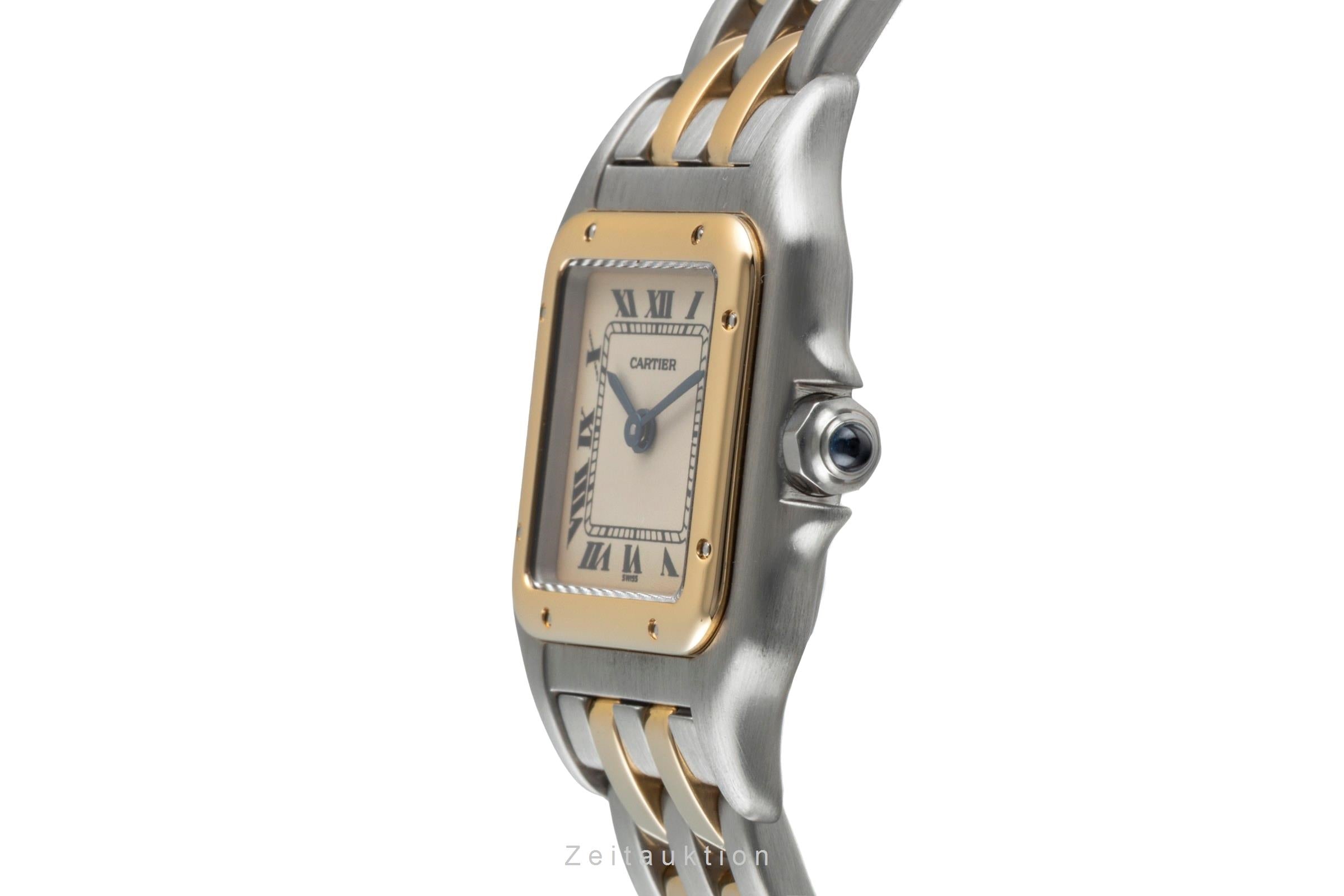 Cartier Panthere steel / gold quartz women's watch W25029B6  [2506887]