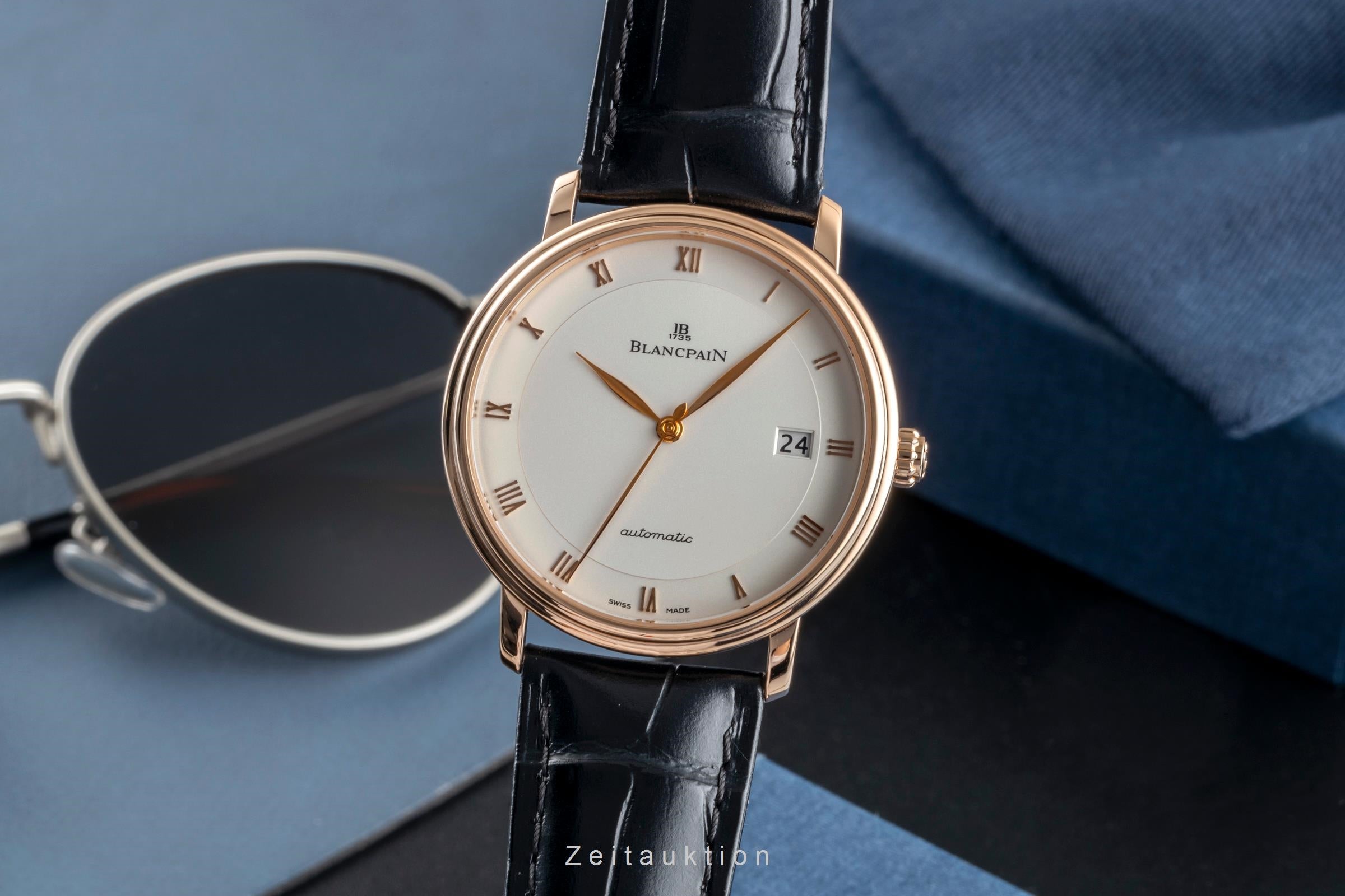 Blancpain Villeret Ultraflach 18k Roségold Automatik Herrenuhr Ref 6223-3642-55A [2506890]