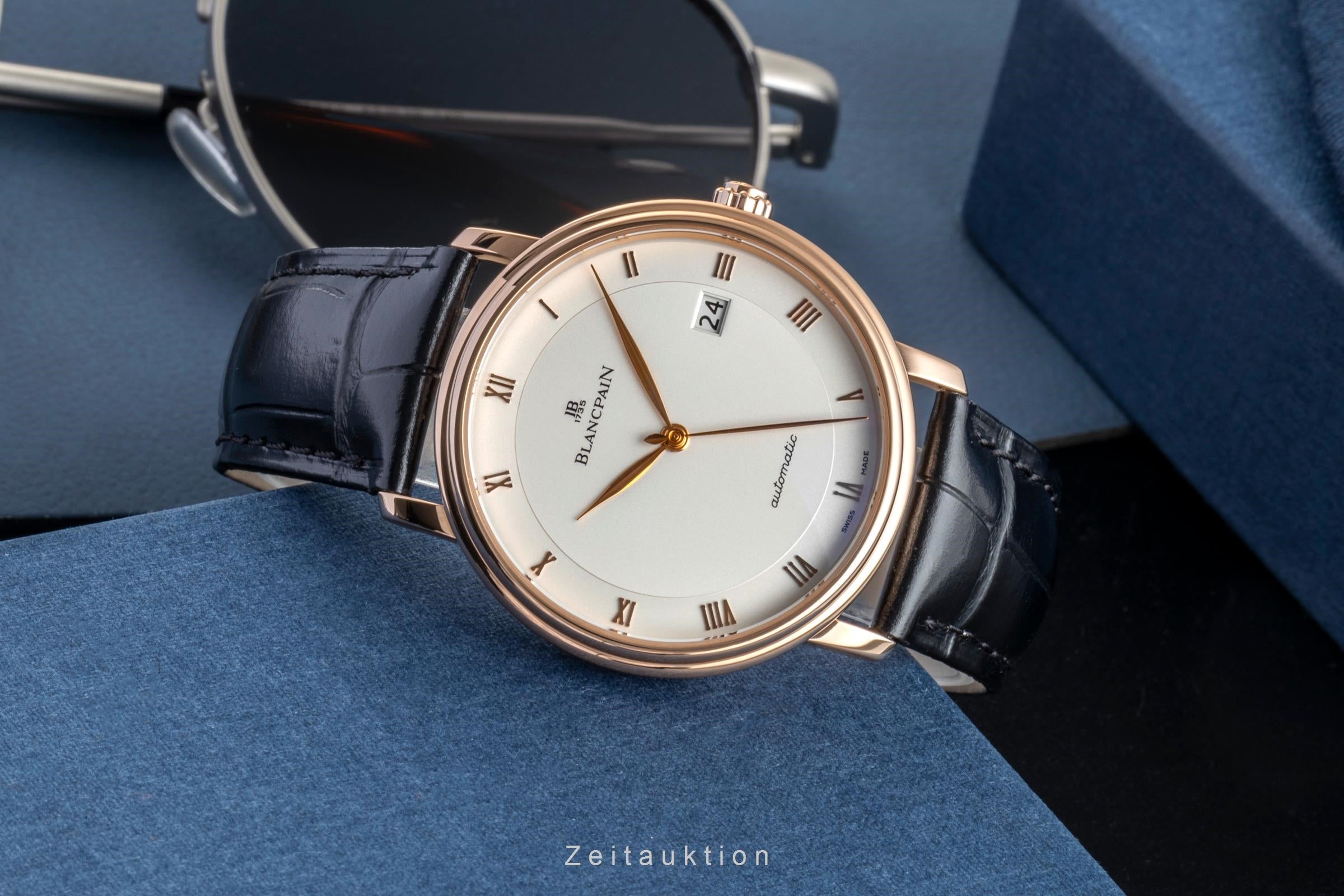 Blancpain Villeret Ultraflach 18k Roségold Automatik Herrenuhr Ref 6223-3642-55A [2506890]