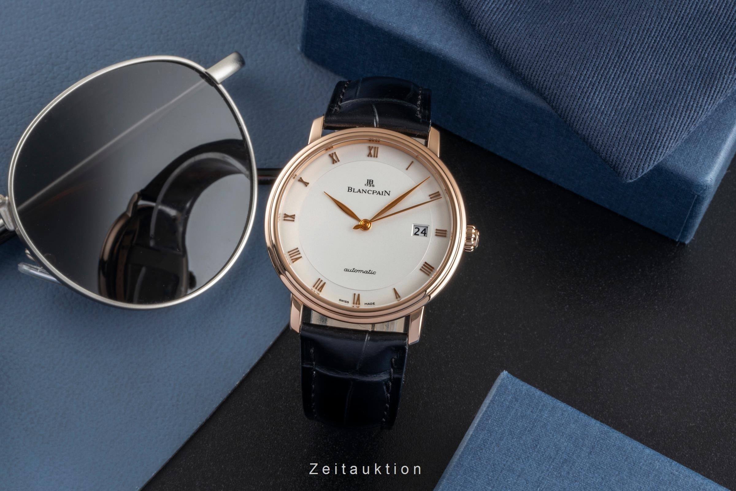 Blancpain Villeret Ultraflach 18k Roségold Automatik Herrenuhr Ref 6223-3642-55A [2506890]
