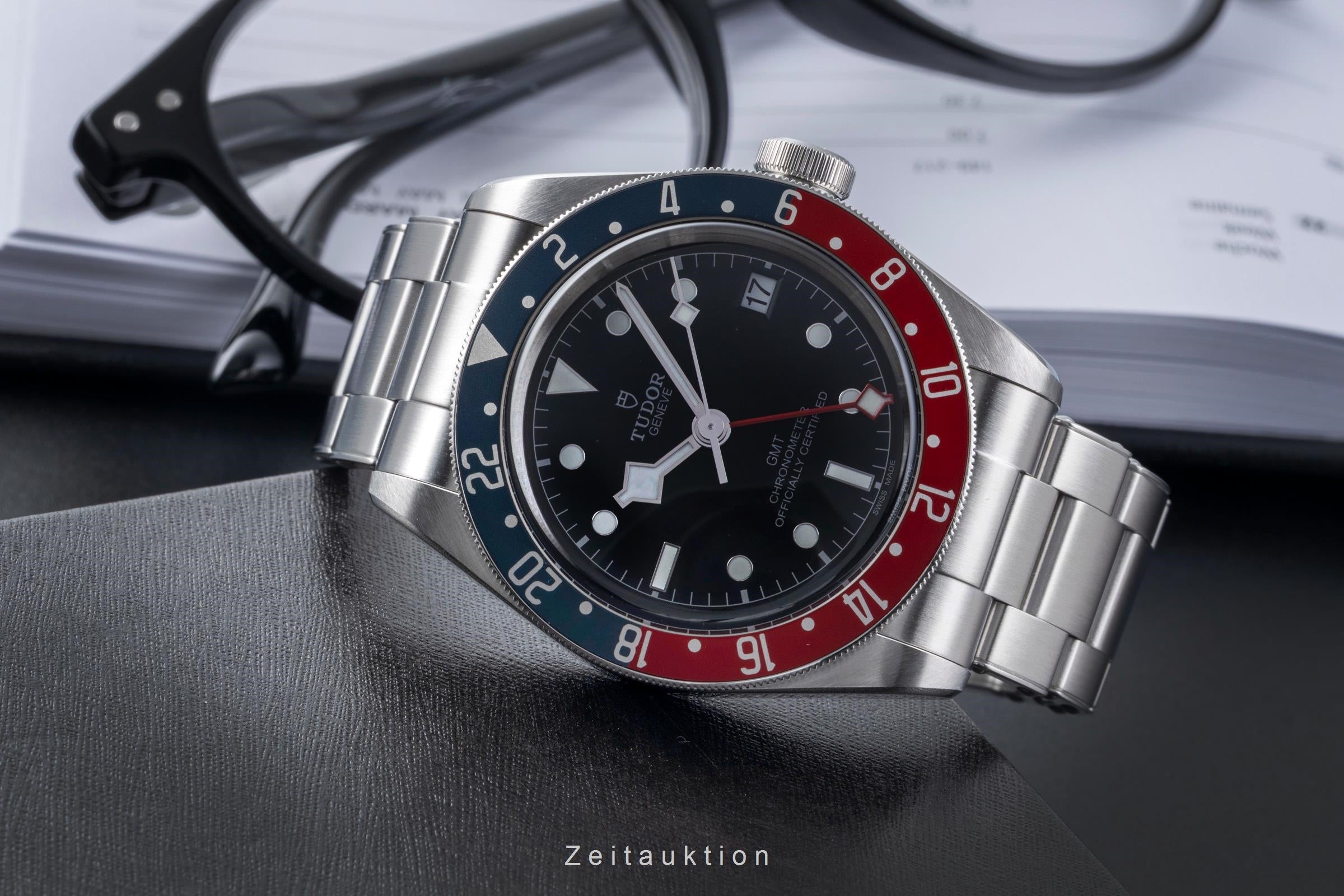 TUDOR Ref7962腕時計 デカバラ　正規品　赤黒カレンダー　稼働品 Tudor Black Bay steel automatic Kal. MT 5652 Ref. 79830RB | 2506892