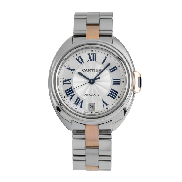 Cartier Clé de Cartier Stahl / Gold Automatik Damenuhr Ref. W2CL0003 B&P 2018 [2506902]