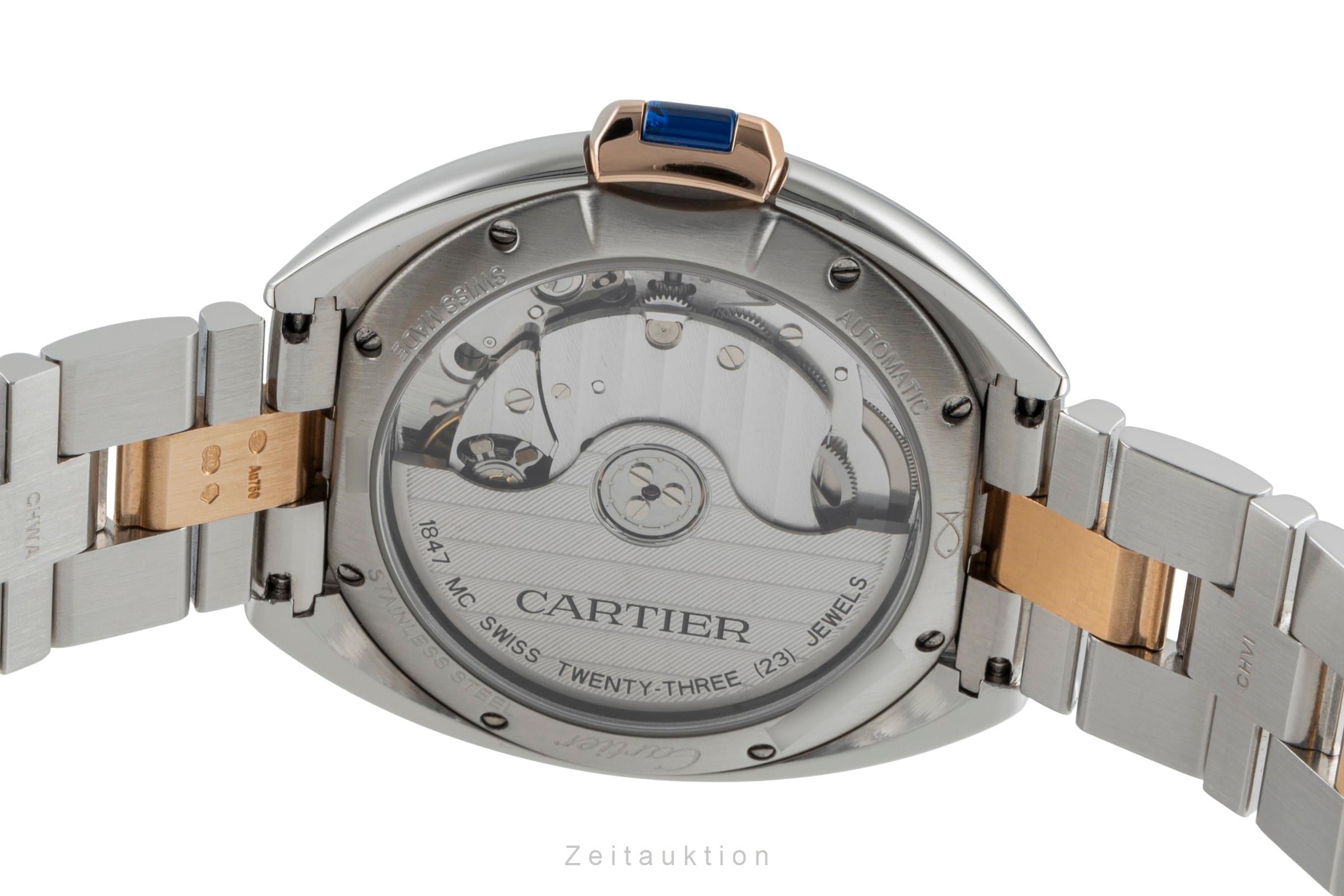 Cartier Clé de Cartier Stahl / Gold Automatik Damenuhr Ref. W2CL0003 B&P 2018 [2506902]