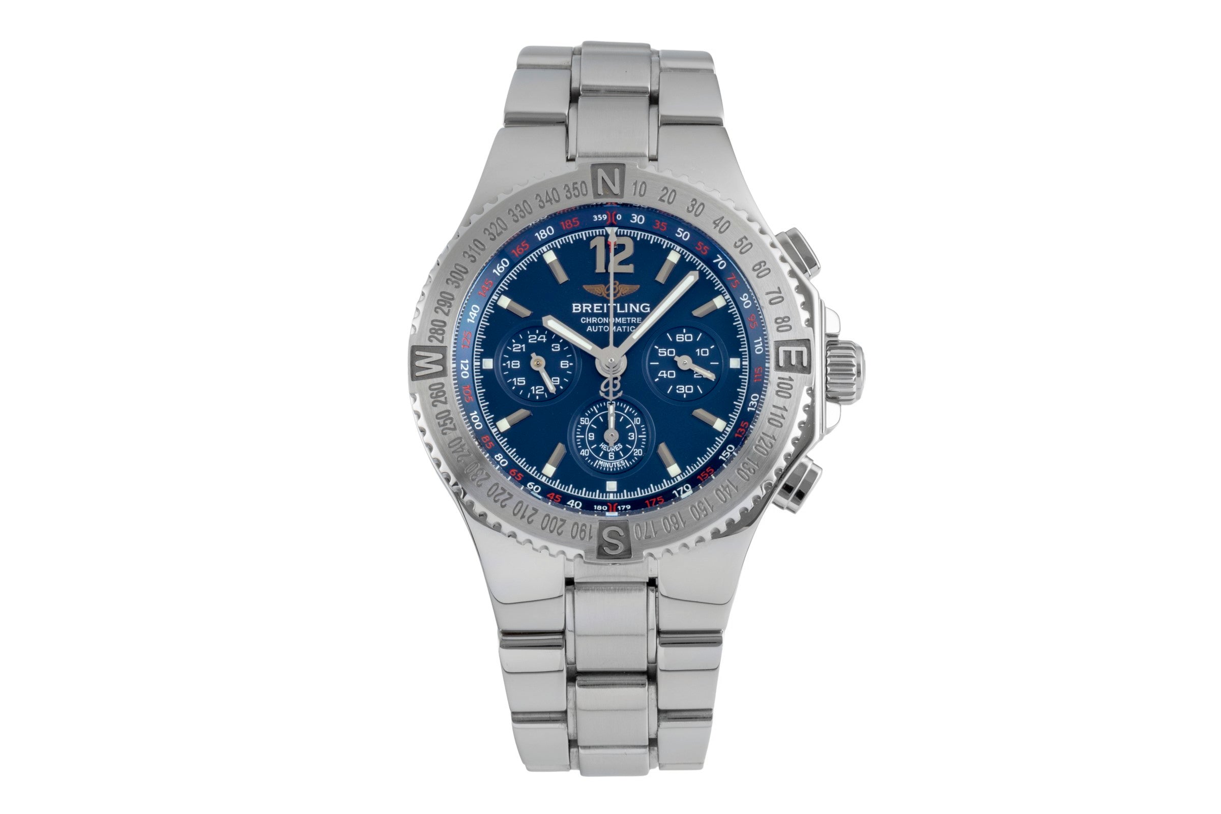 Breitling Hercules chronograph steel automatic Kal. B39 Ref