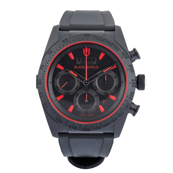 Tudor Black Shield chronograph ceramic / steel automatic men's watch 42000CR  [2506910]