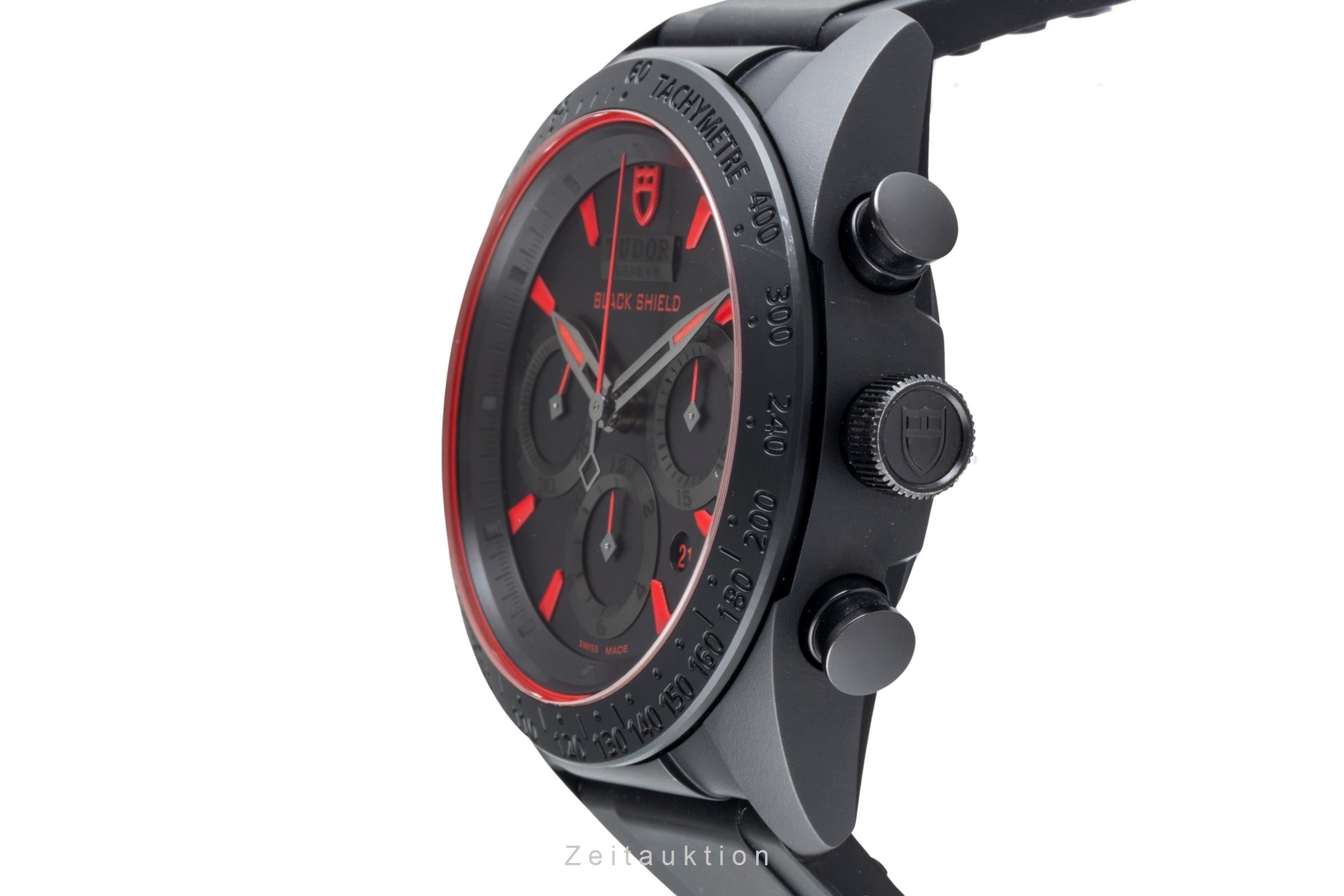 Tudor Black Shield cronógrafo cerámica / acero automático Ref