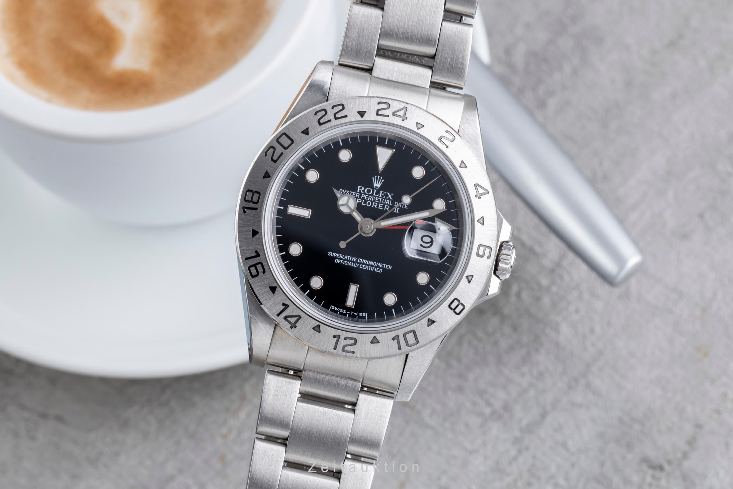 Rolex Explorer II Black Dial Edelstahl Automatik Herrenuhr Ref. 16570 W-Serie  [2506913]