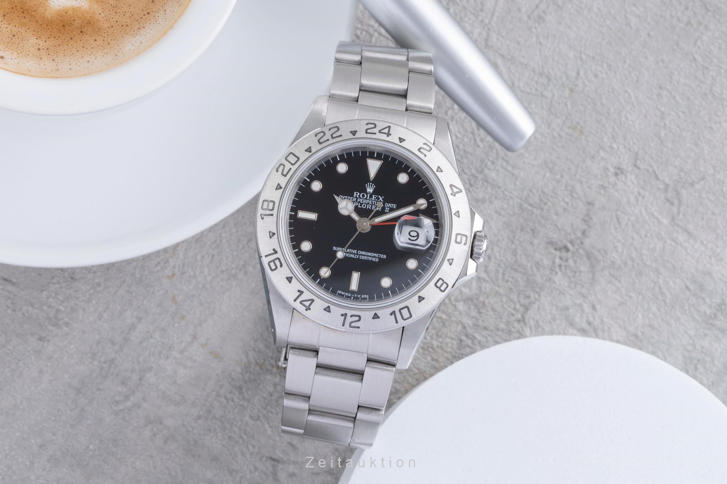 Rolex Explorer II Black Dial Edelstahl Automatik Herrenuhr Ref. 16570 W-Serie  [2506913]