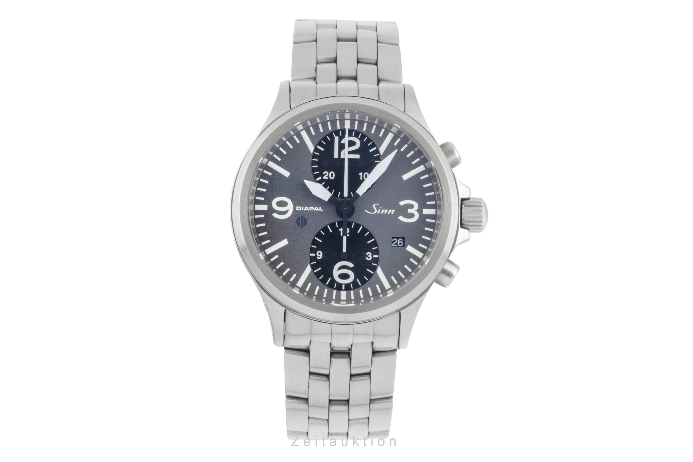 Sinn 756 Duograph Diapal Stahl Automatik Ref. 756.030 Box [2506917]