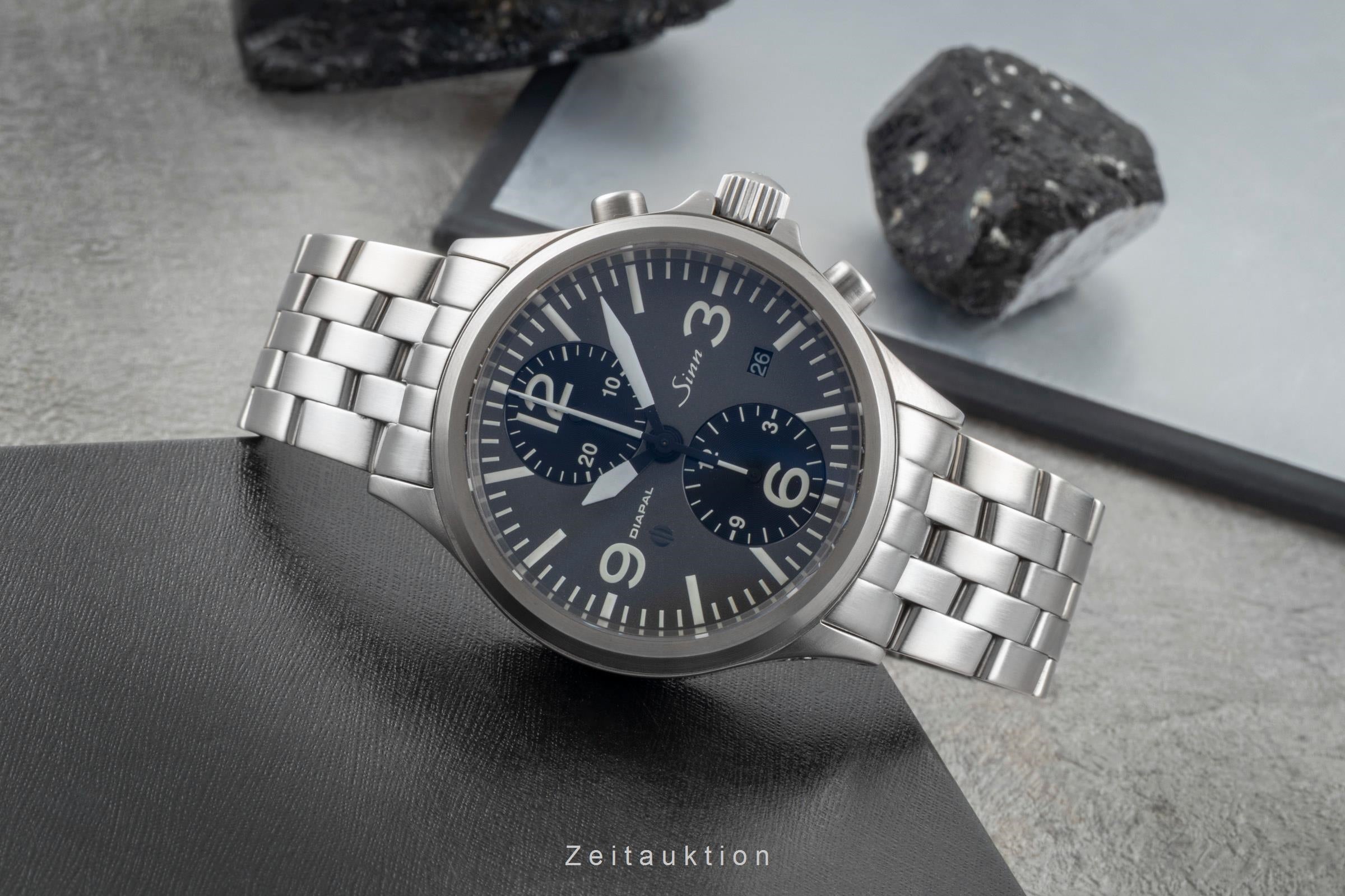 Sinn 756 Duograph Diapal Stahl Automatik Ref. 756.030 Box [2506917]