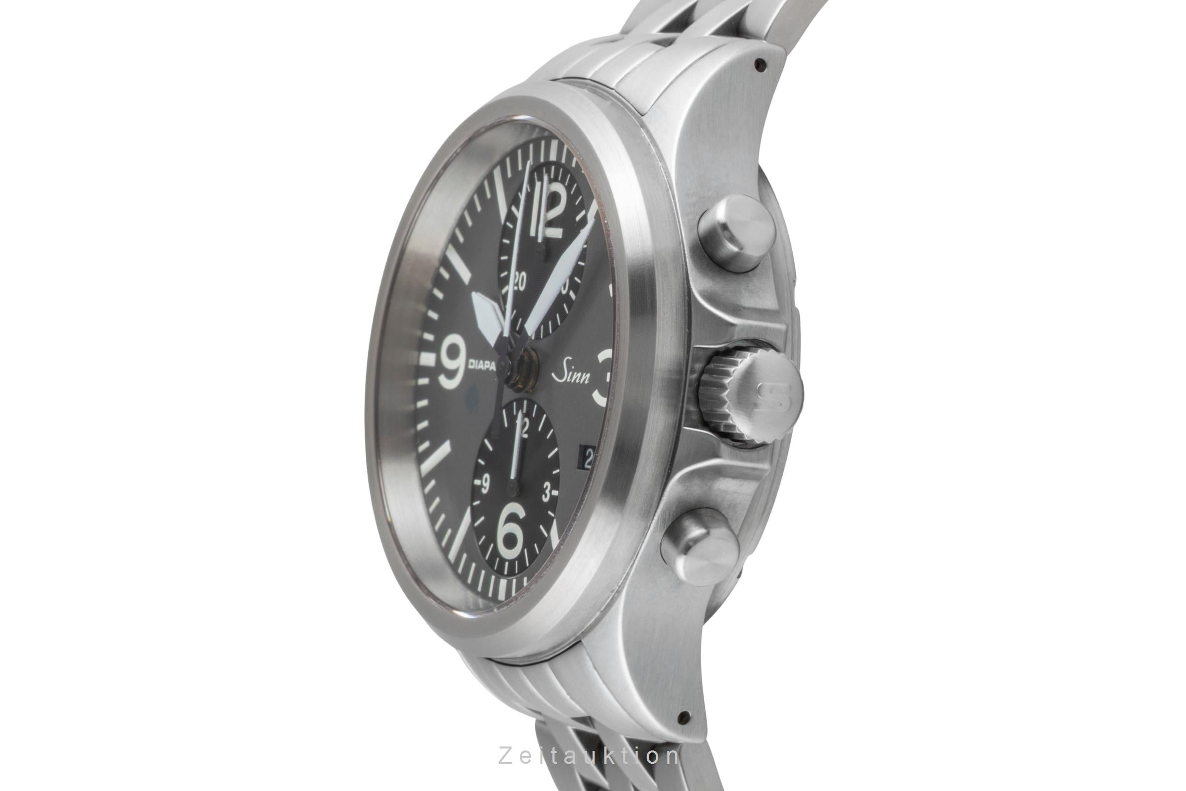 Sinn 756 Duograph Diapal Stahl Automatik Ref. 756.030 Box [2506917]