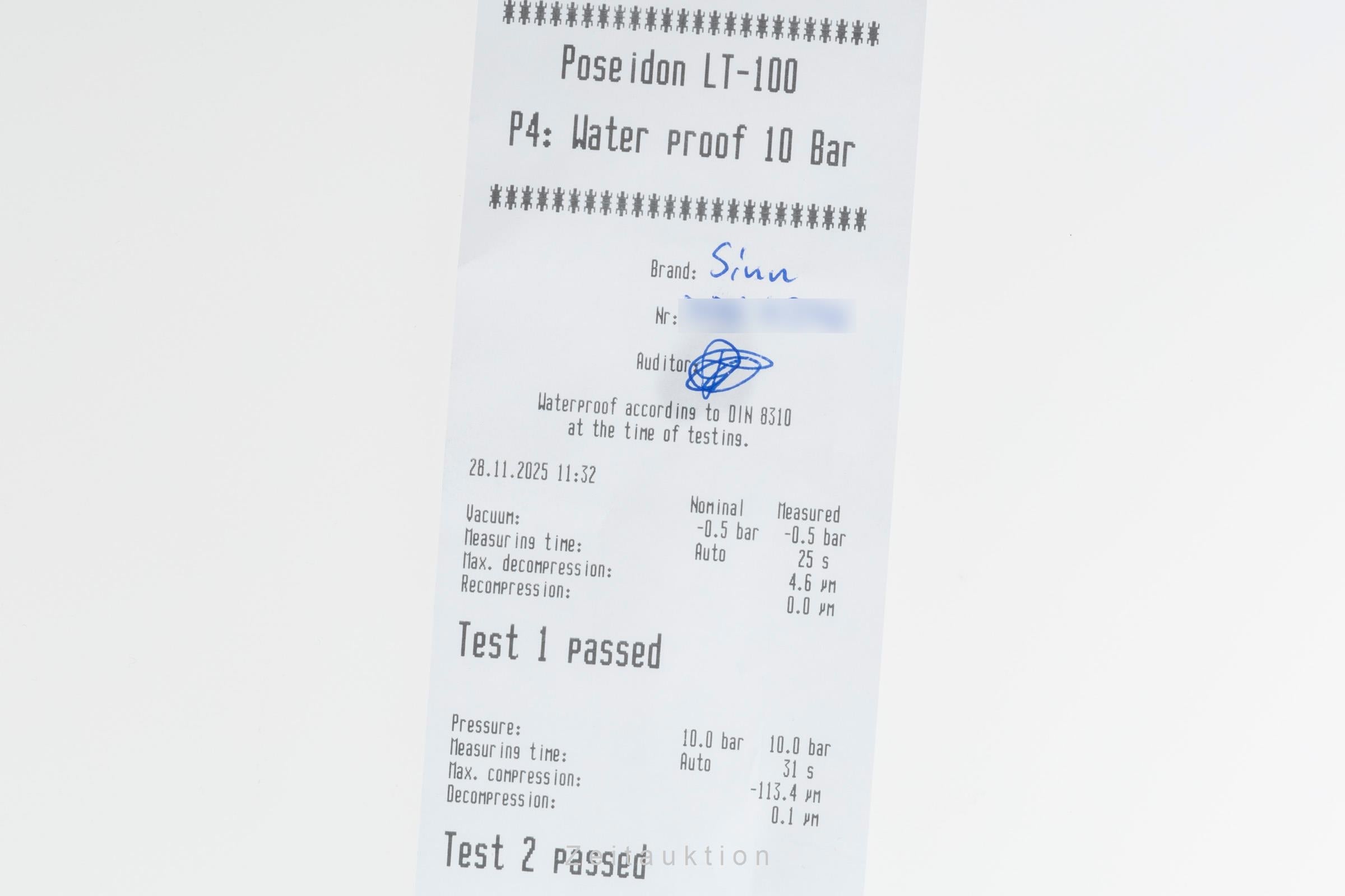 Sinn 756 Duograph Diapal Stahl Automatik Ref. 756.030 Box [2506917]