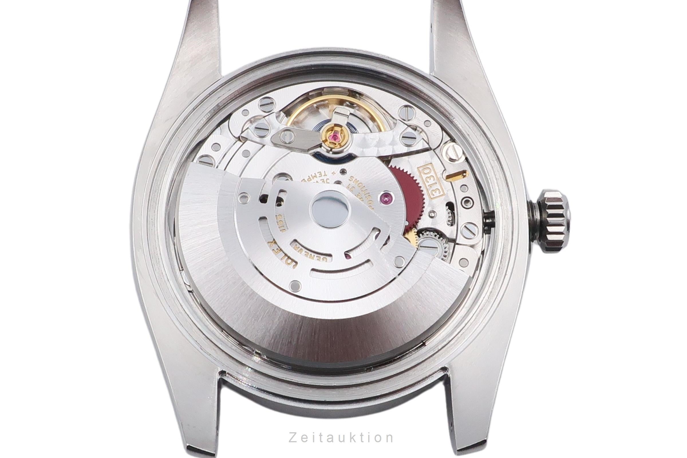 Rolex Oyster Perpetual 36 Red Grape Edelstahl Automatik Herrenuhr Ref 116000 B&P [2506920]