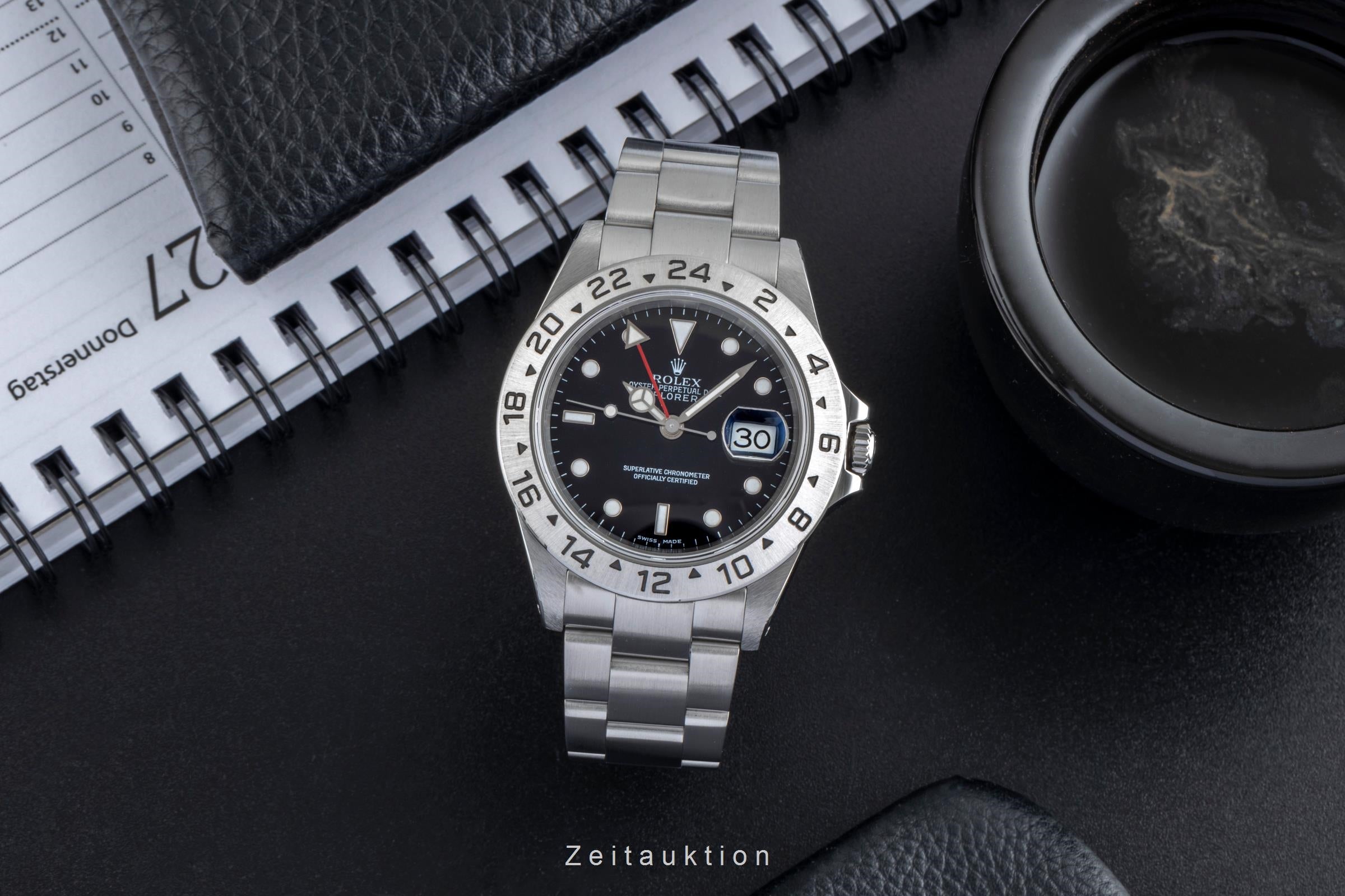 Rolex Explorer II steel automatic men's watch 16570  [2506927]