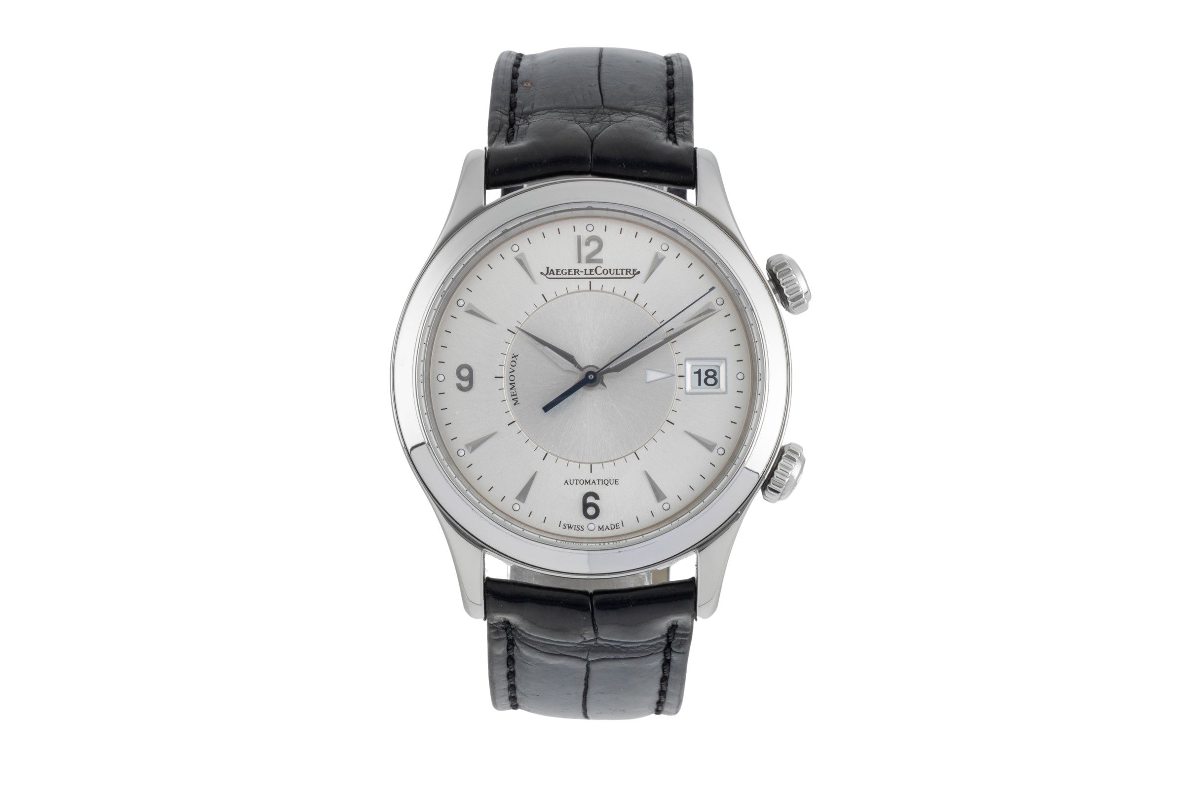 Jaeger LeCoultre Memovox steel automatic Kal. 956 Ref. Q1418430