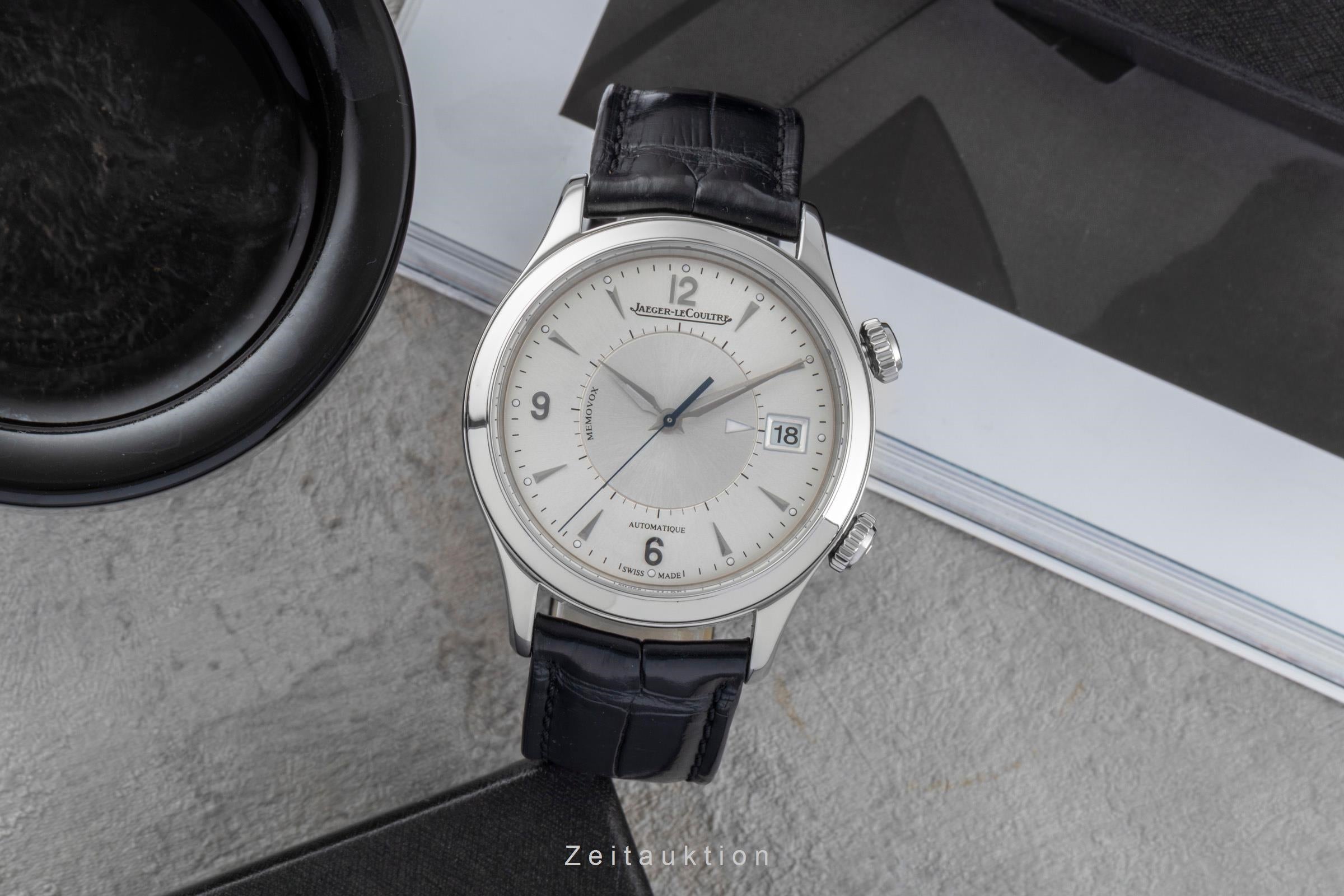Jaeger LeCoultre Memovox Stahl Automatik Herrenuhr Ref. Q1418430 174.8.96  [2506928]