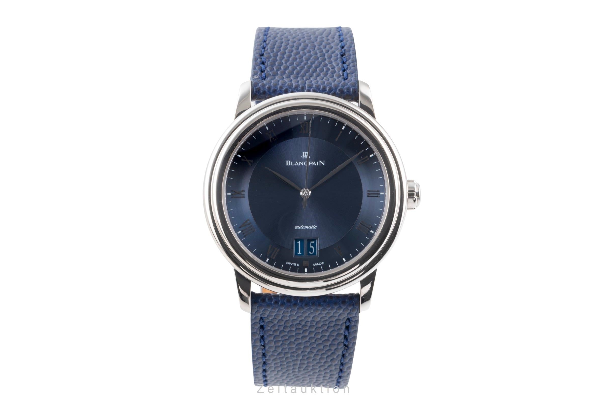 Blancpain Villeret 18 ct white gold automatic men's watch 6850-1540-55  [2506931]