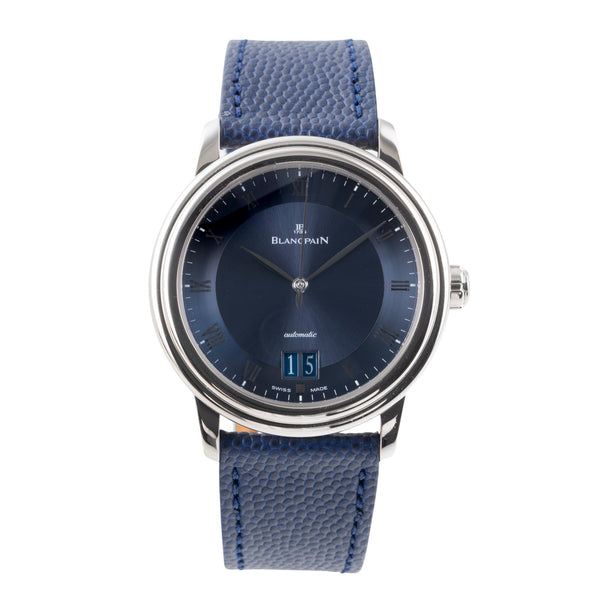 Blancpain Villeret 18 ct white gold automatic men's watch 6850-1540-55  [2506931]