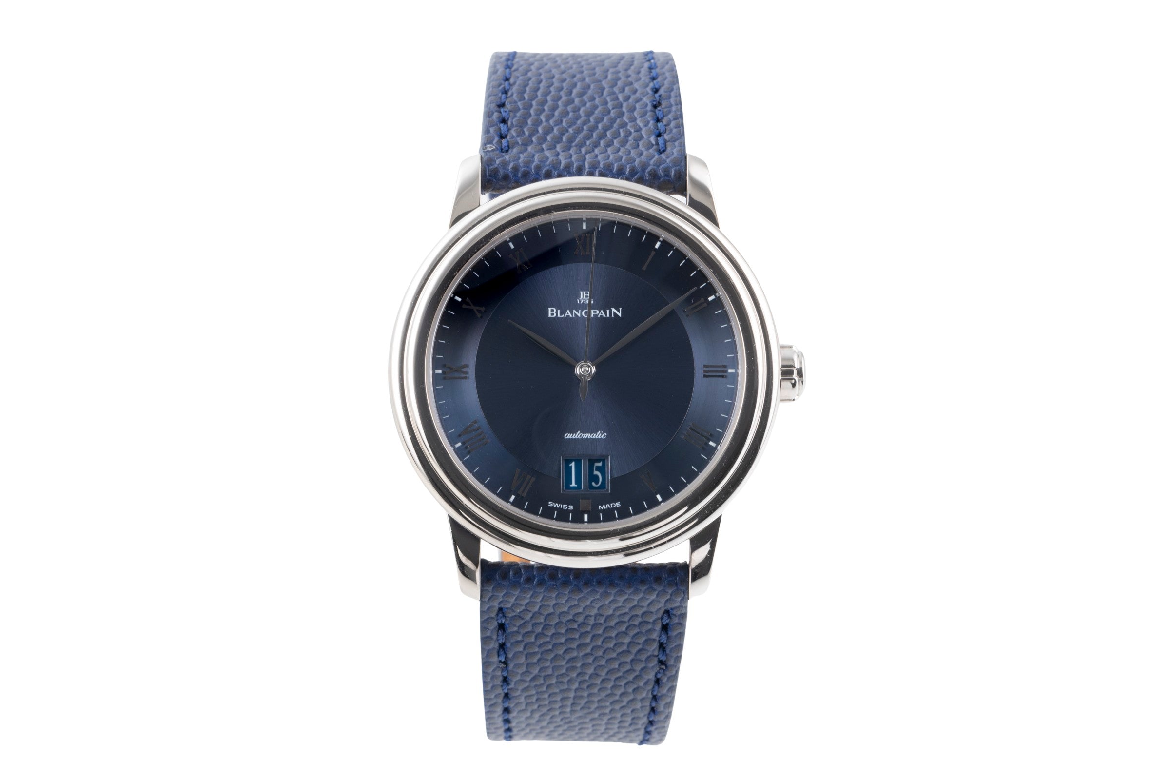 Blancpain Villeret 18 ct white gold automatic men's watch 6850-1540-55  [2506931]